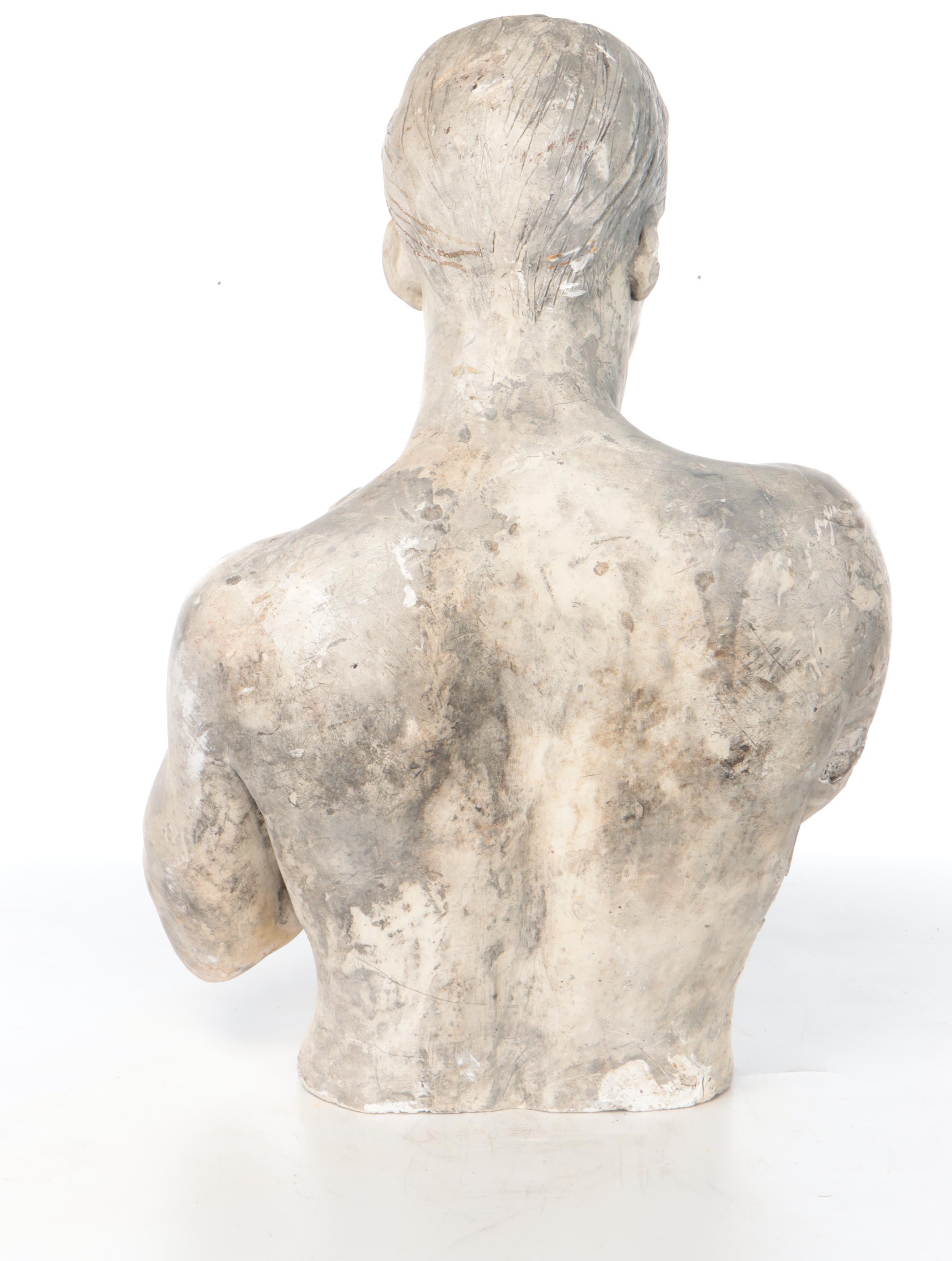Gary Ross Plaster Sculpture of Nude Male Torso