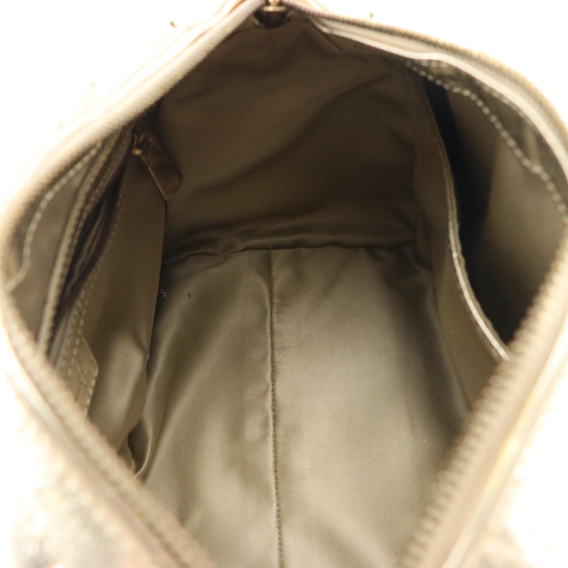 Versace Metallic Gold Leather Snap Out Of It Satchel