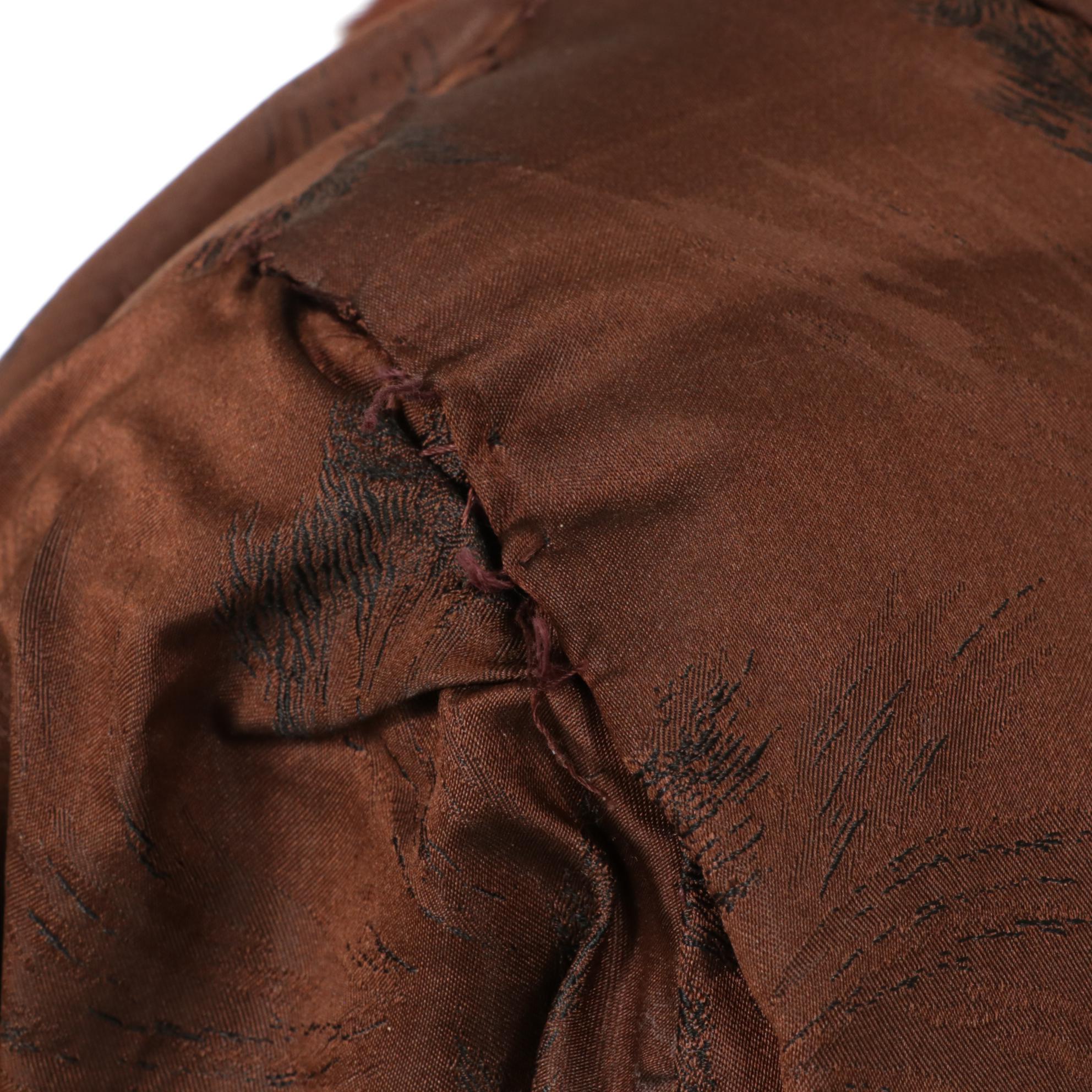 Dyed Mahogany Weasel Fur Coat