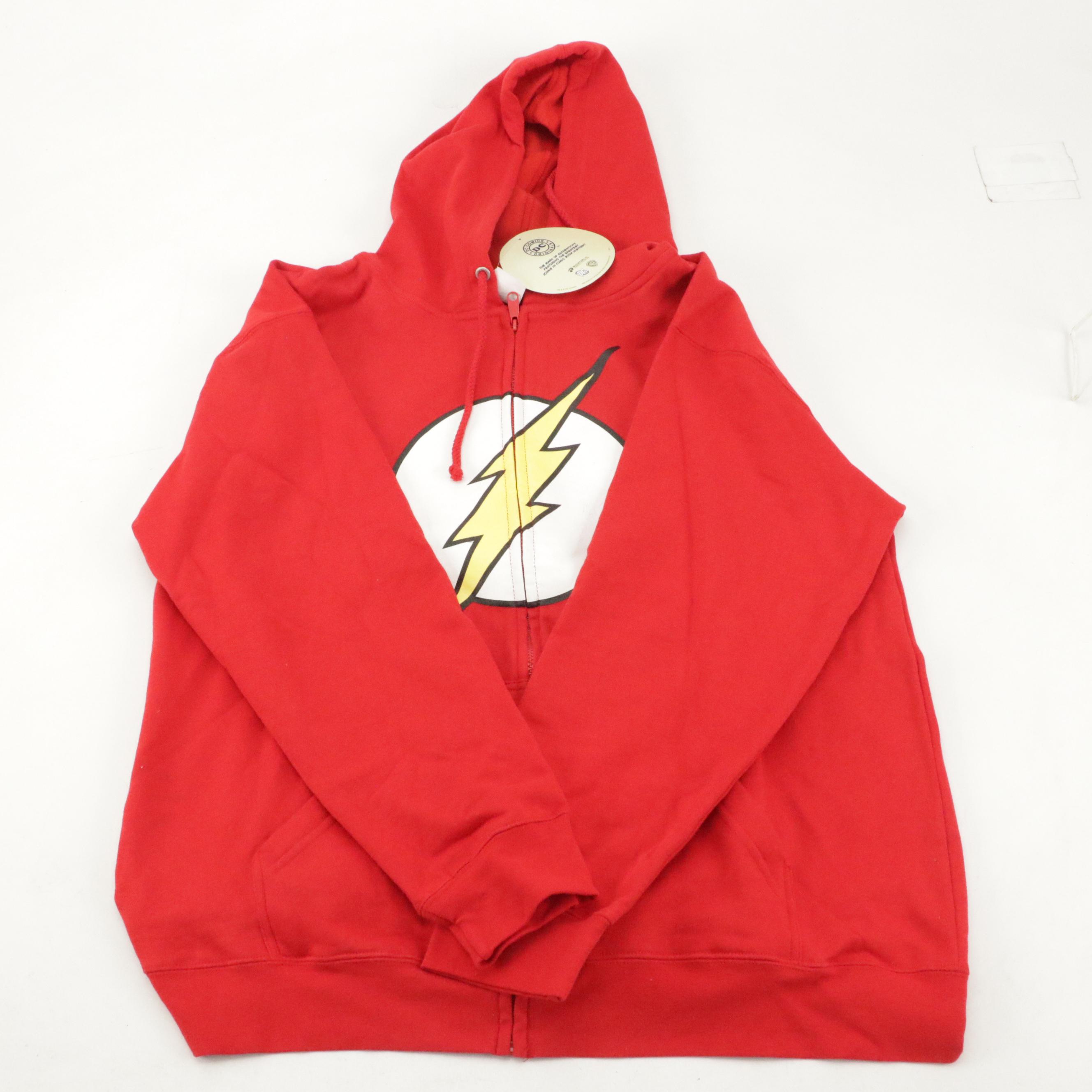 "The Flash" Hoodie with "Spider-Man" Sealed Collectible Gift Set and More