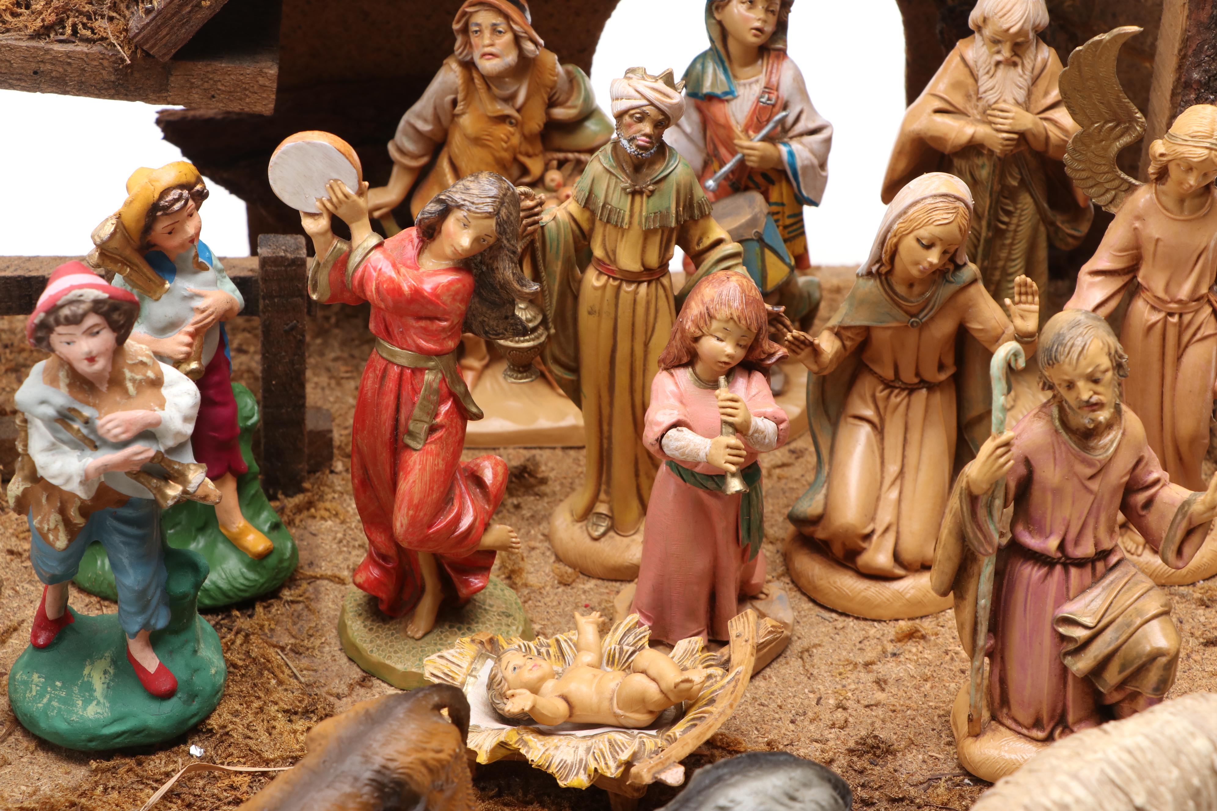 Fontanini Italian Nativity Scene, Late 20th Century