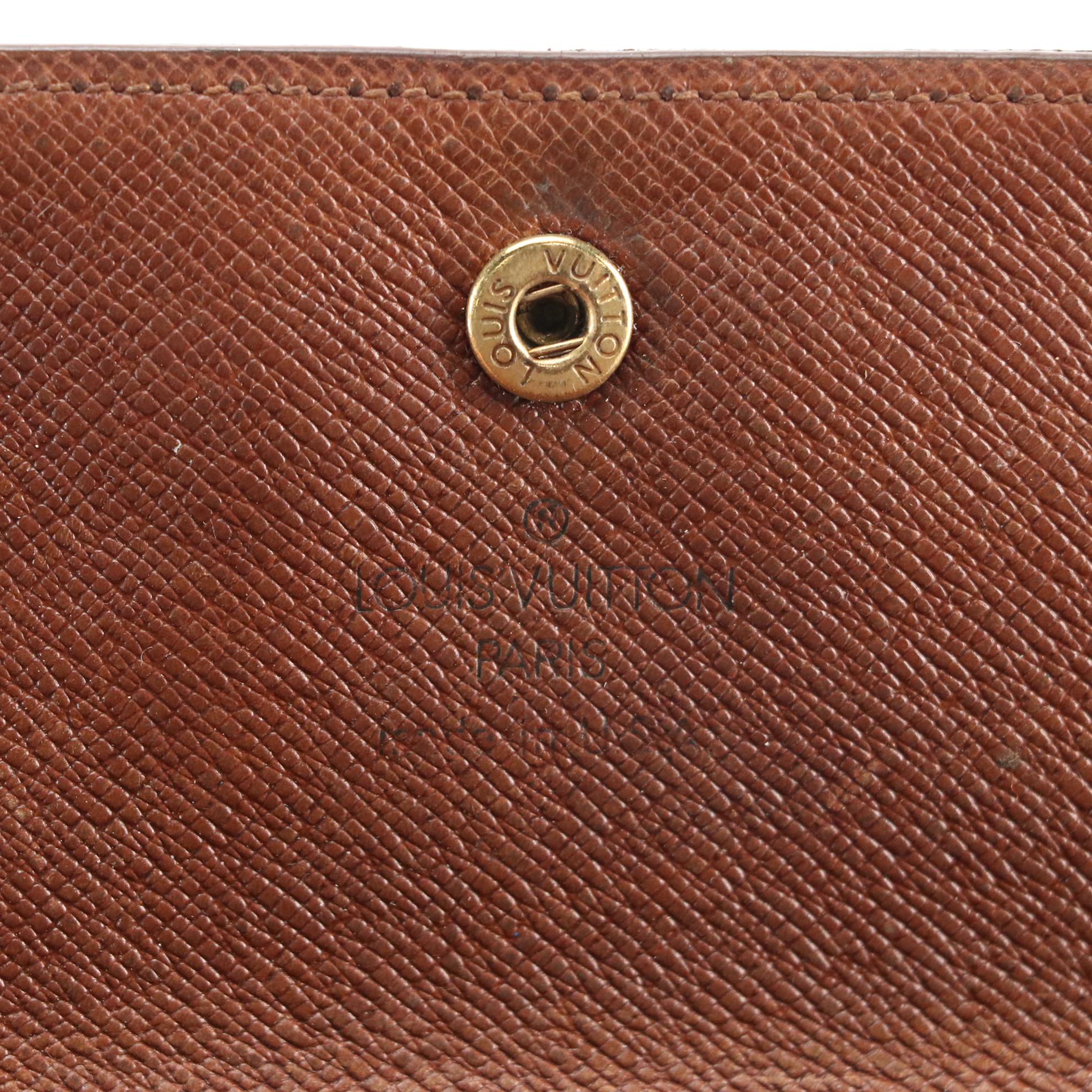 Louis Vuitton Trifold Wallet in Monogram Canvas