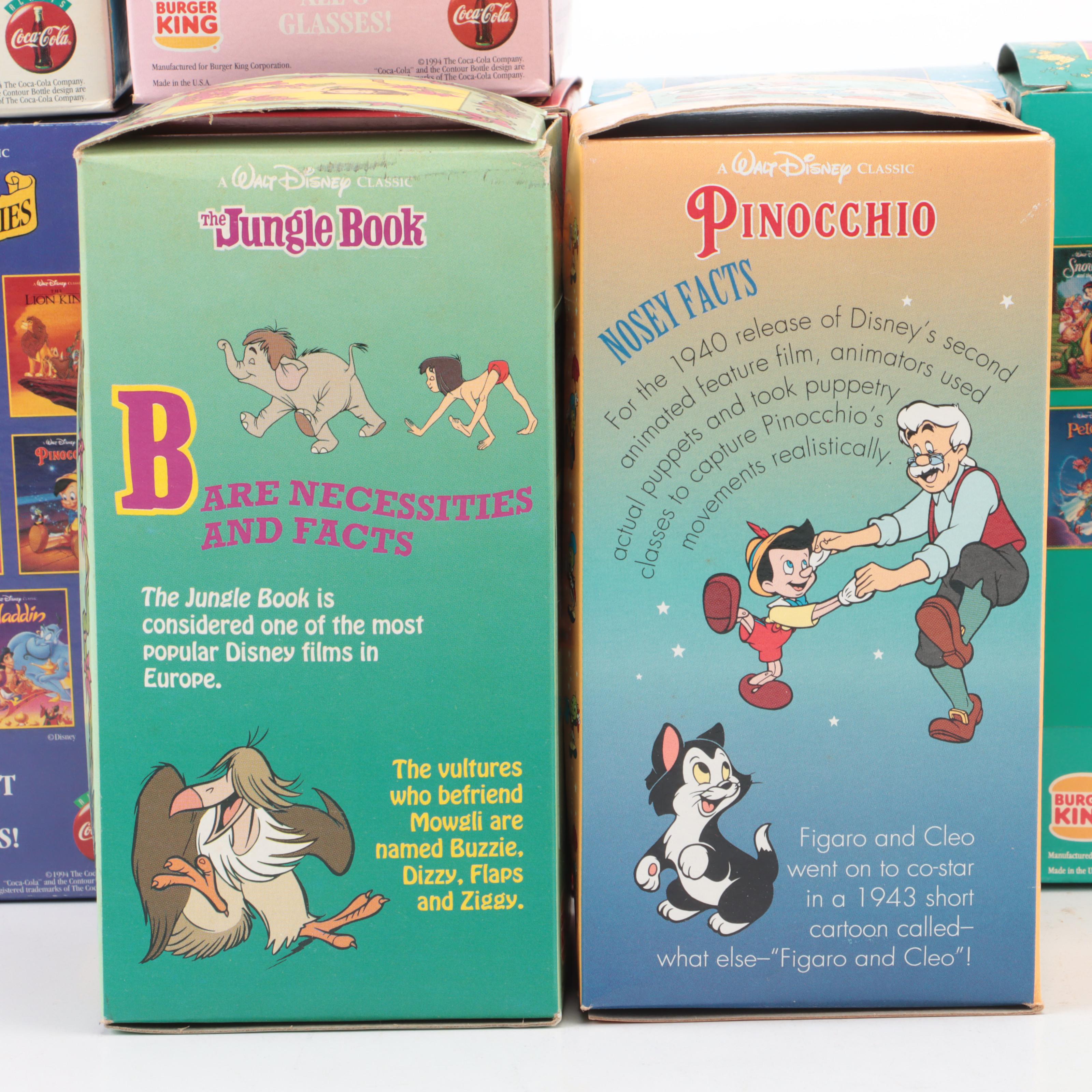 Disney and Burger King Collector Series Glasses