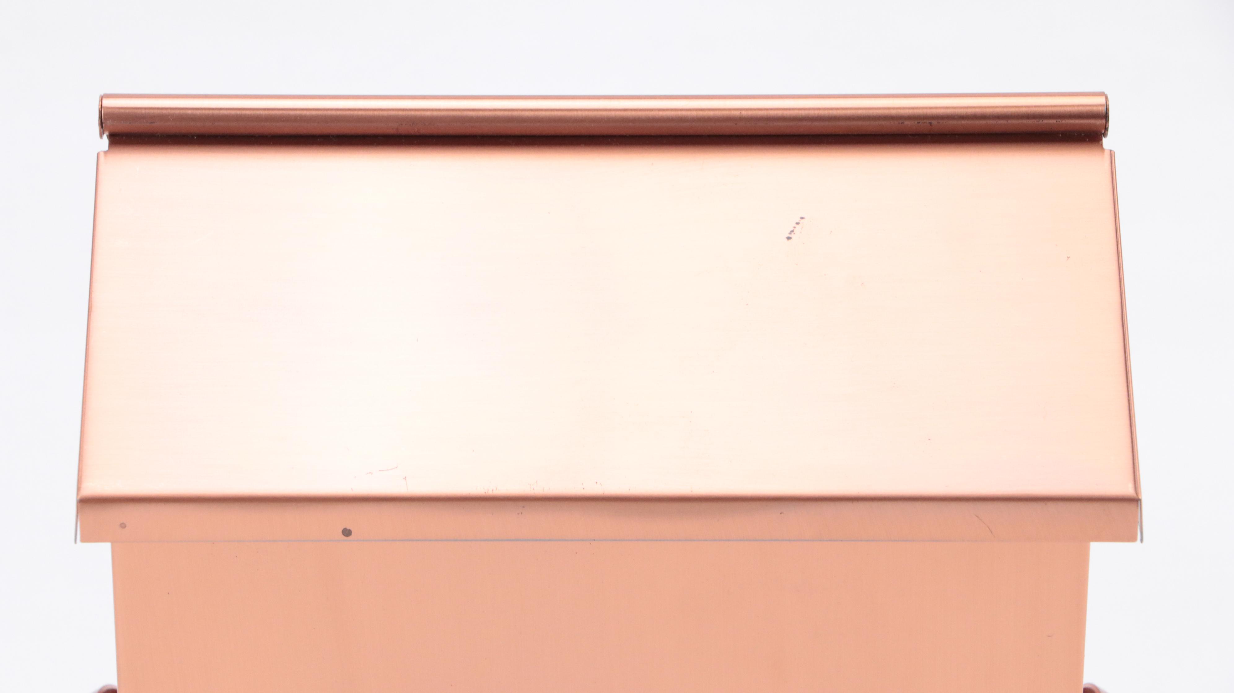 Restore & Restyle Copper Finish Steel House Mount Mailbox