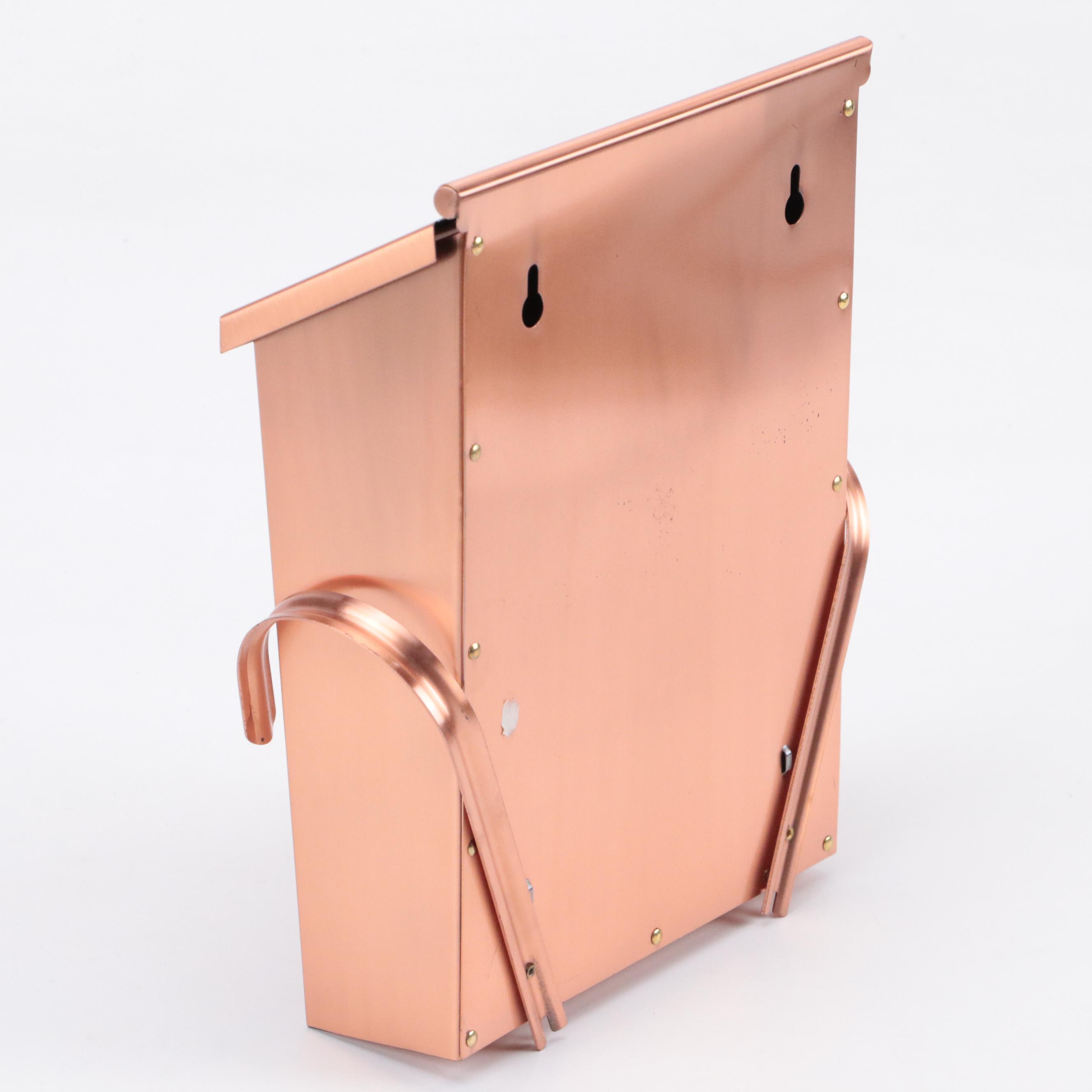 Restore & Restyle Copper Finish Steel House Mount Mailbox