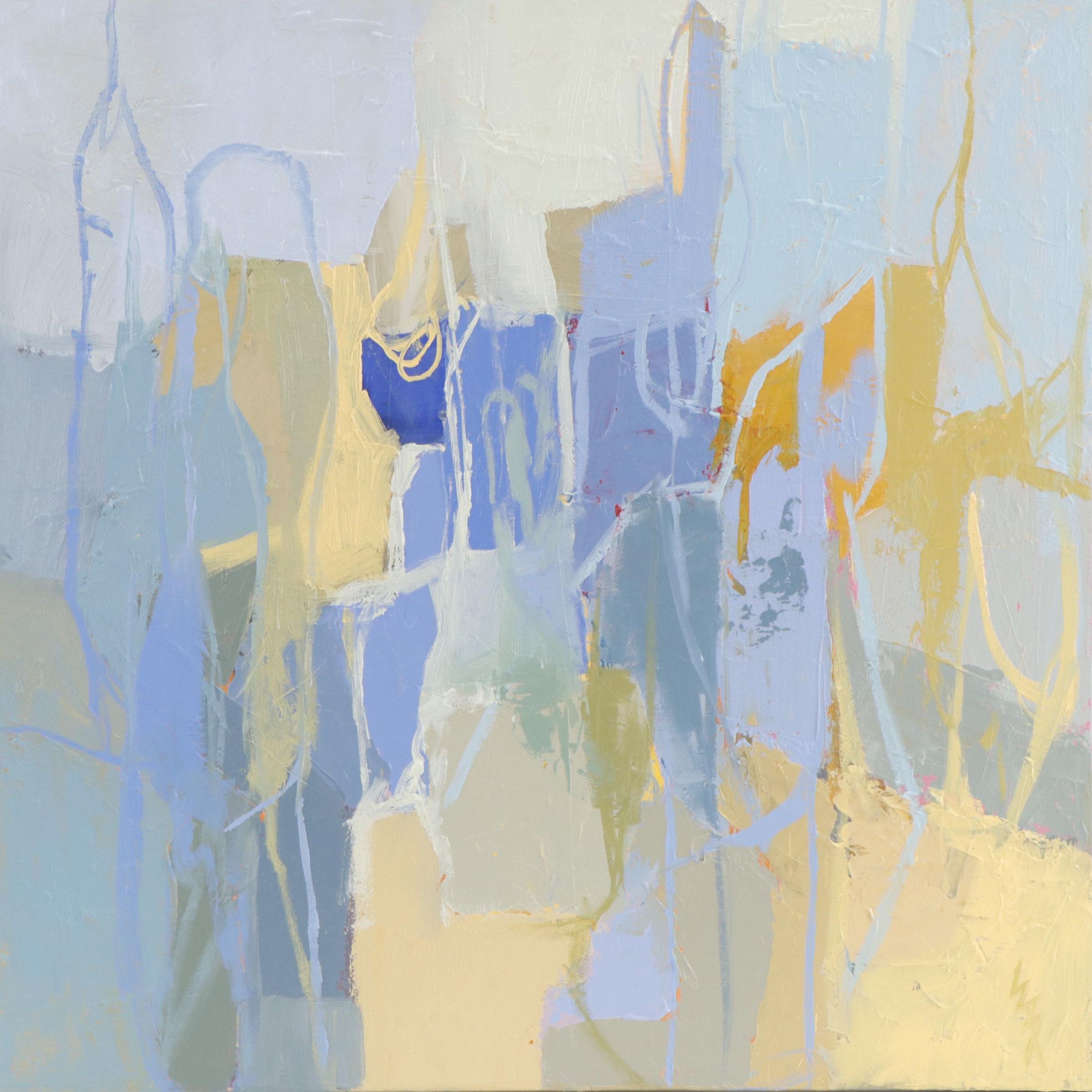 Sarah Brown Abstract Oil Painting "Walking on Sunshine"