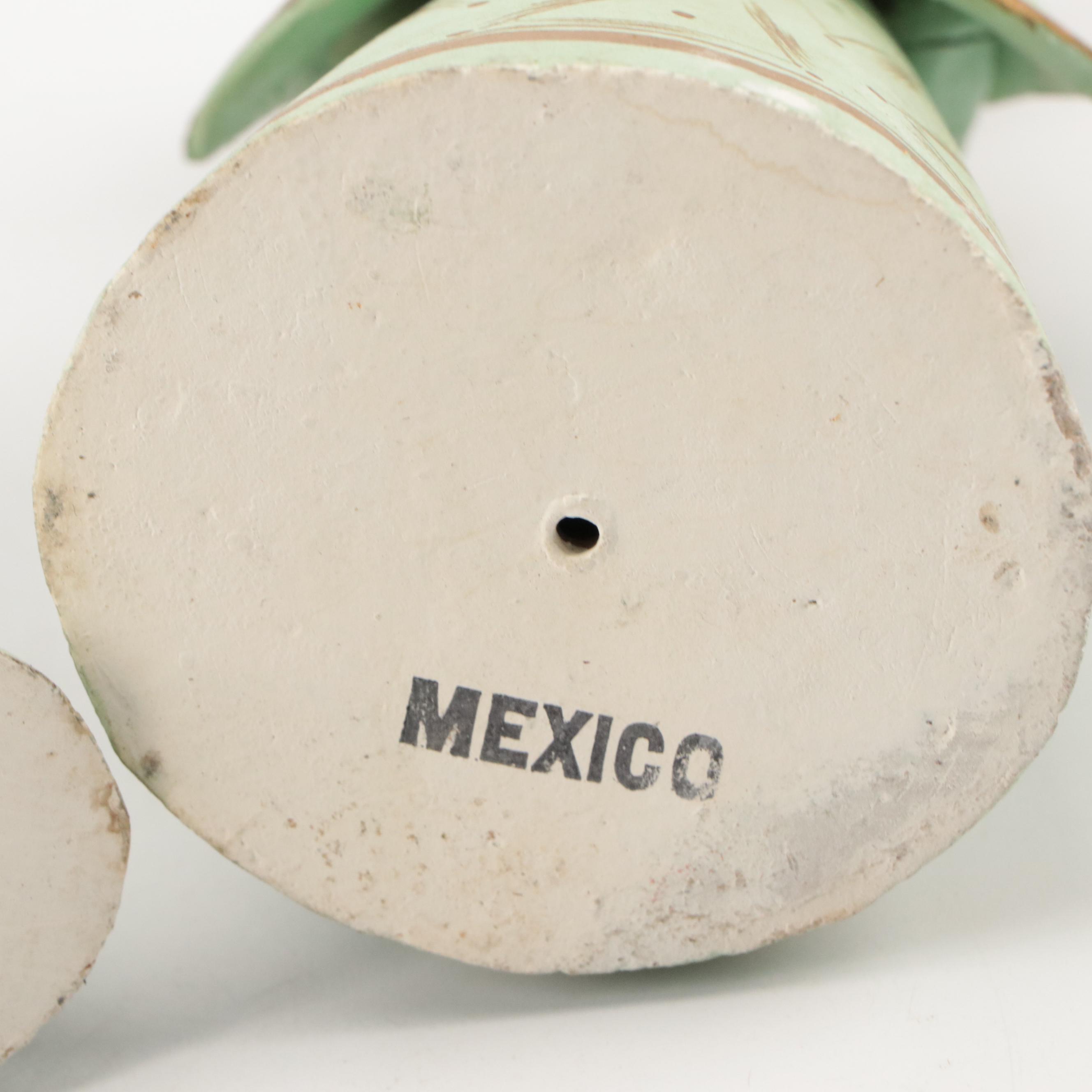 Mexican Hand-Painted Ceramic Nativity Scene, Mid to Late 20th Century