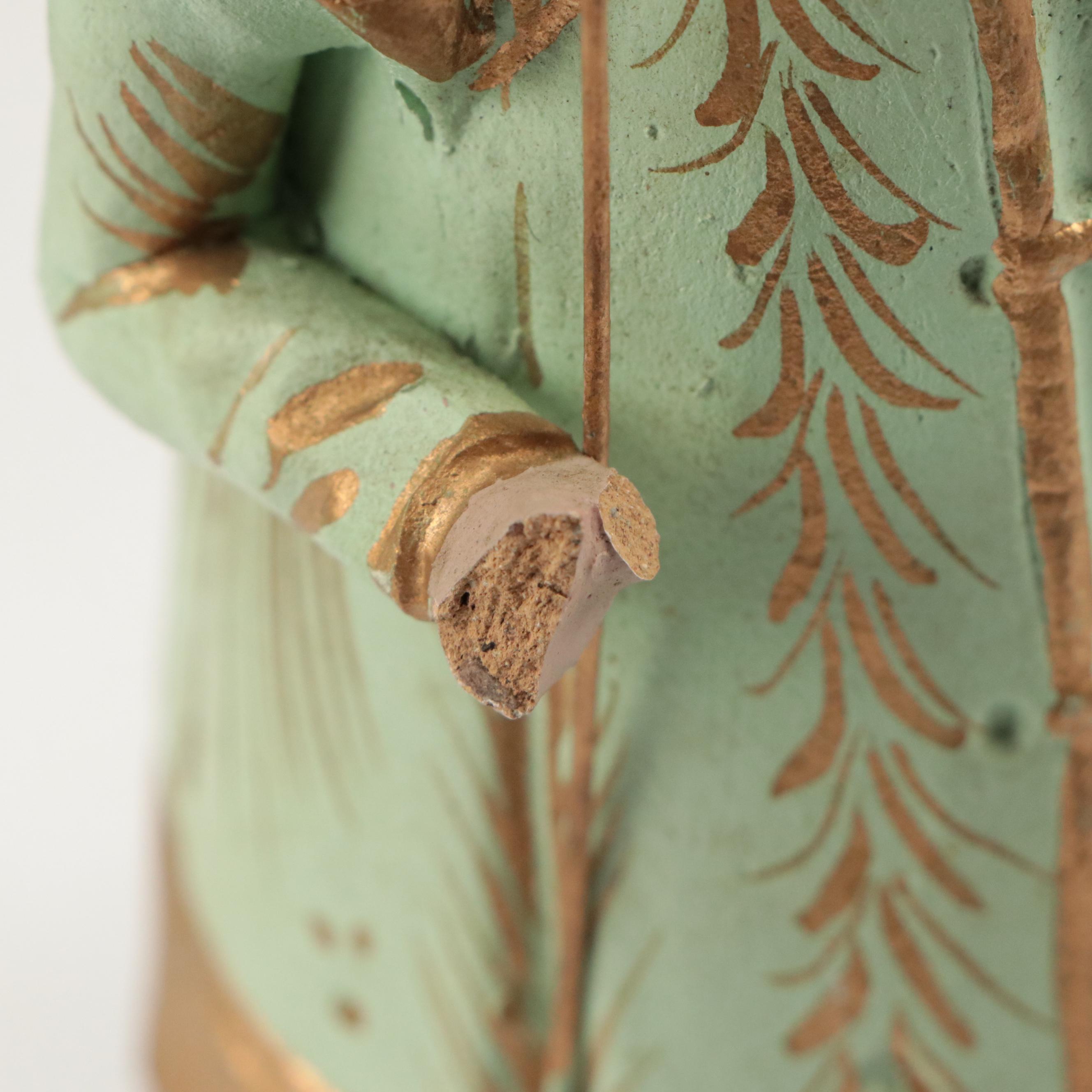 Mexican Hand-Painted Ceramic Nativity Scene, Mid to Late 20th Century