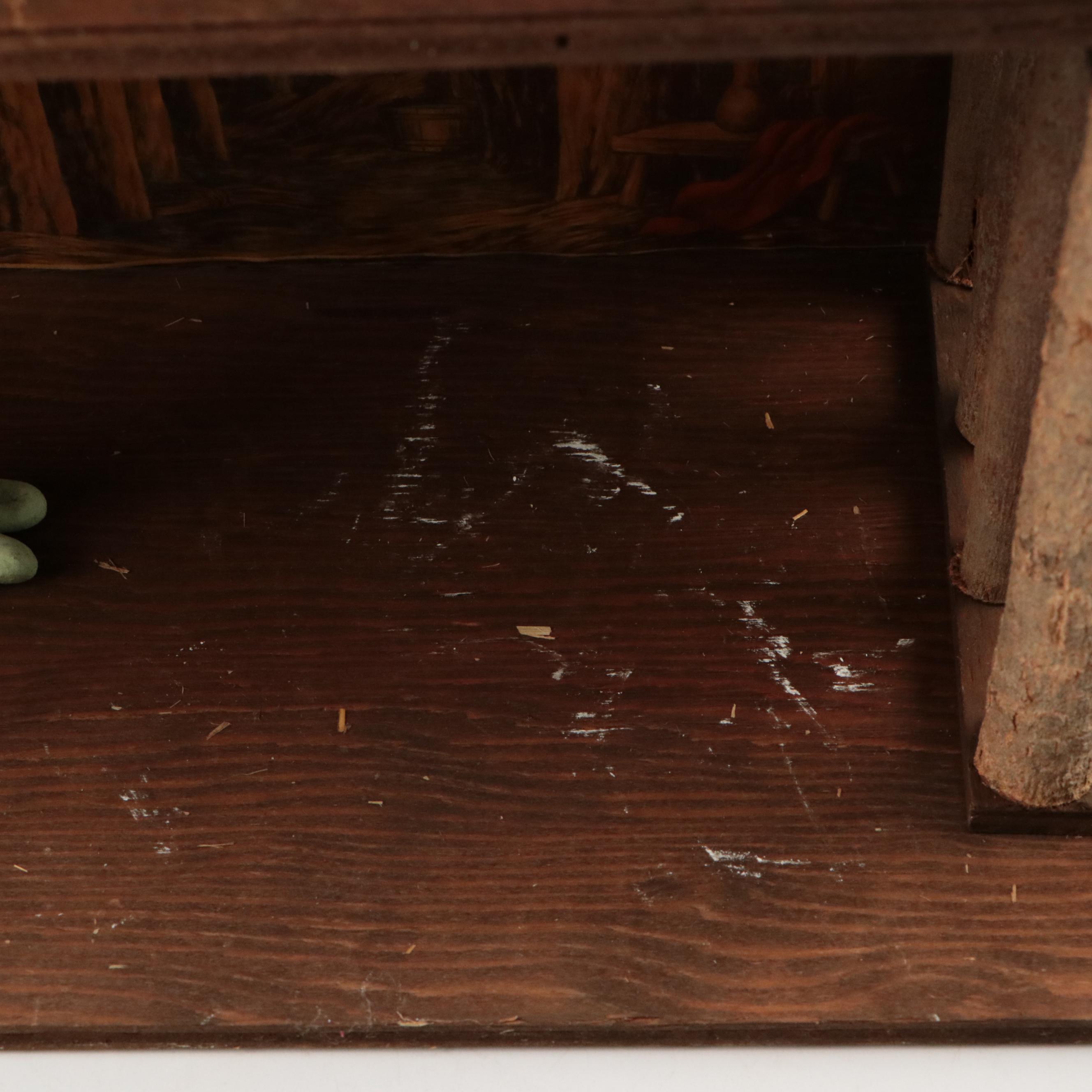Mexican Hand-Painted Ceramic Nativity Scene, Mid to Late 20th Century