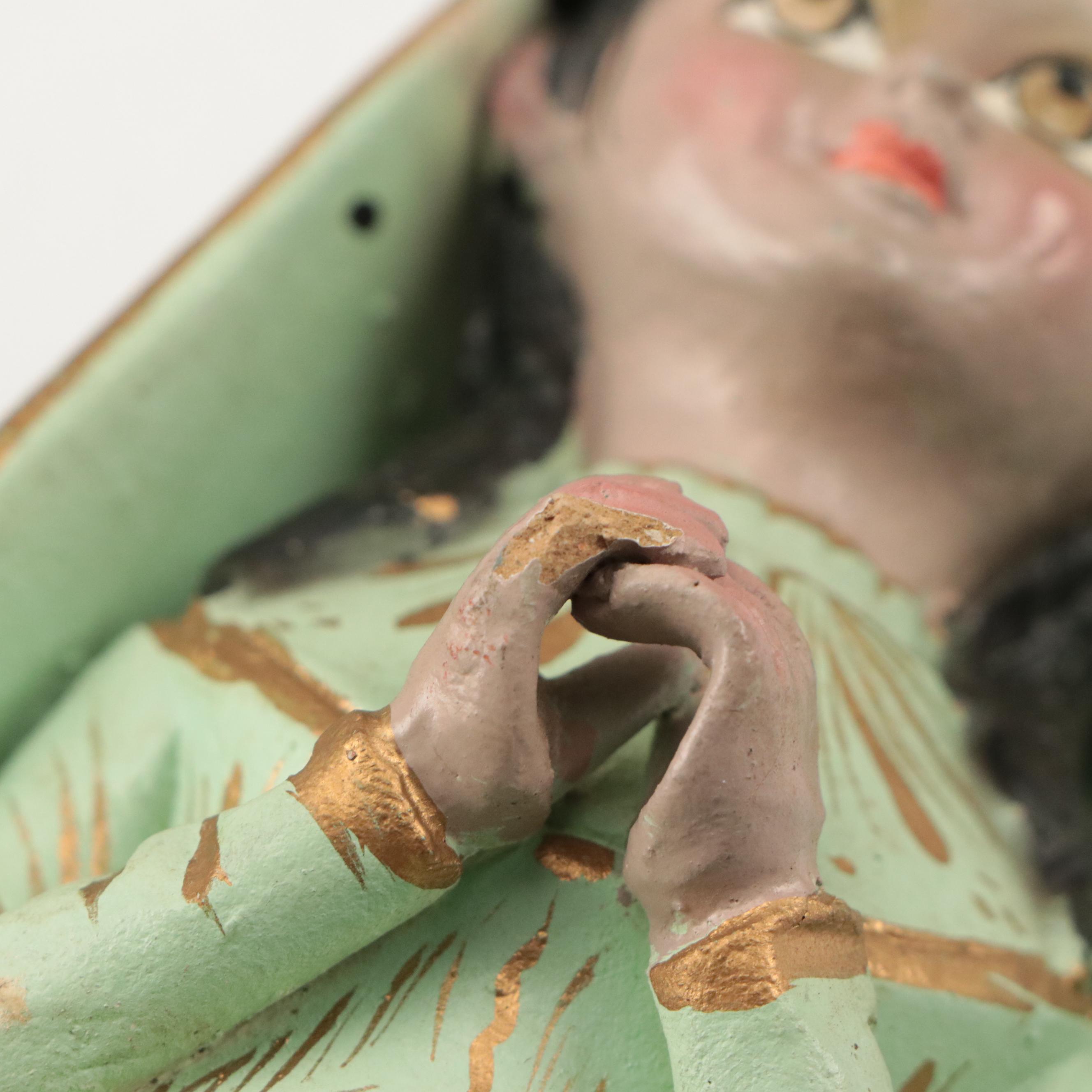 Mexican Hand-Painted Ceramic Nativity Scene, Mid to Late 20th Century