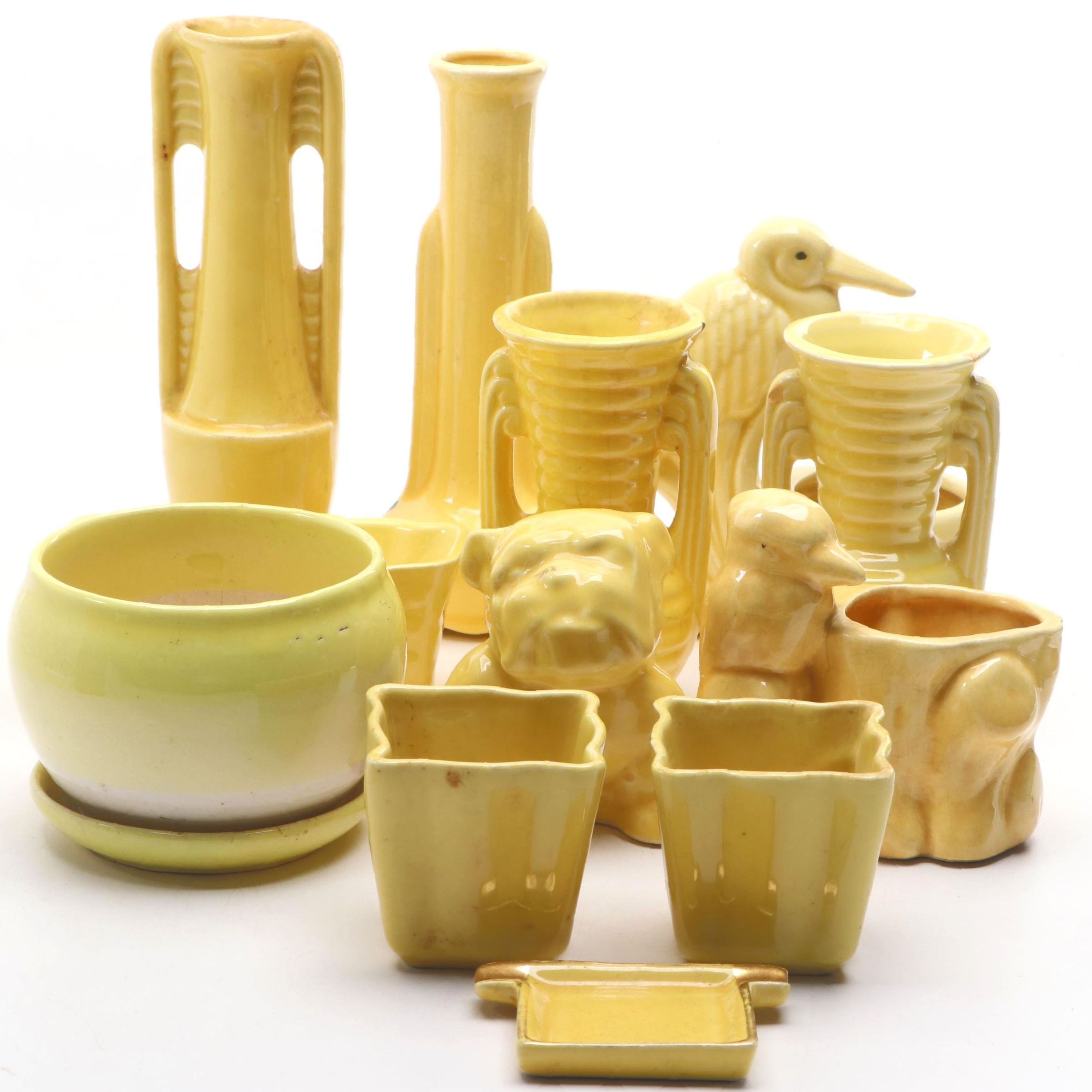 Shawnee Pottery Art Deco Style Ceramic Vases with Other Vases, Planters and More