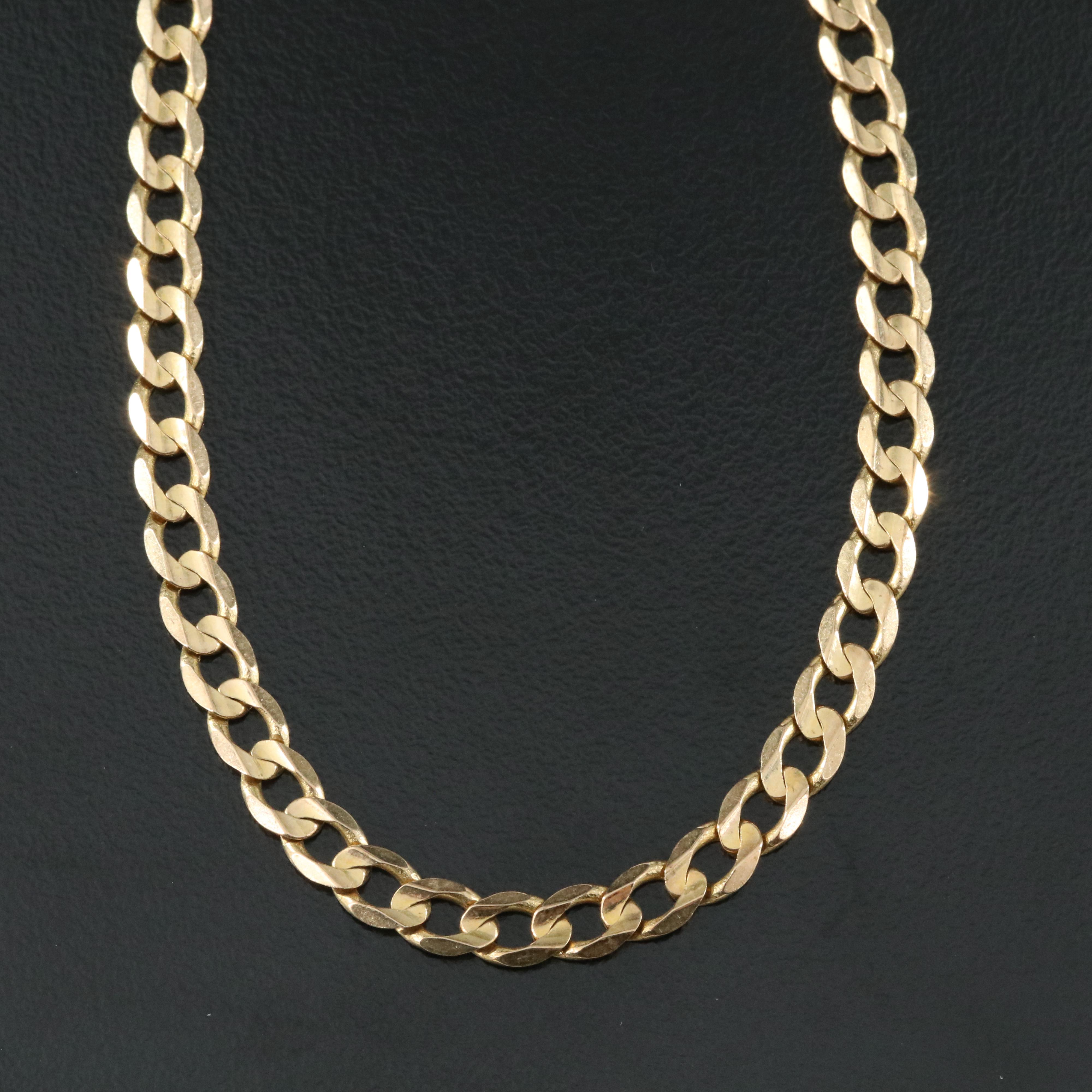 10K Curb Link Chain Necklace