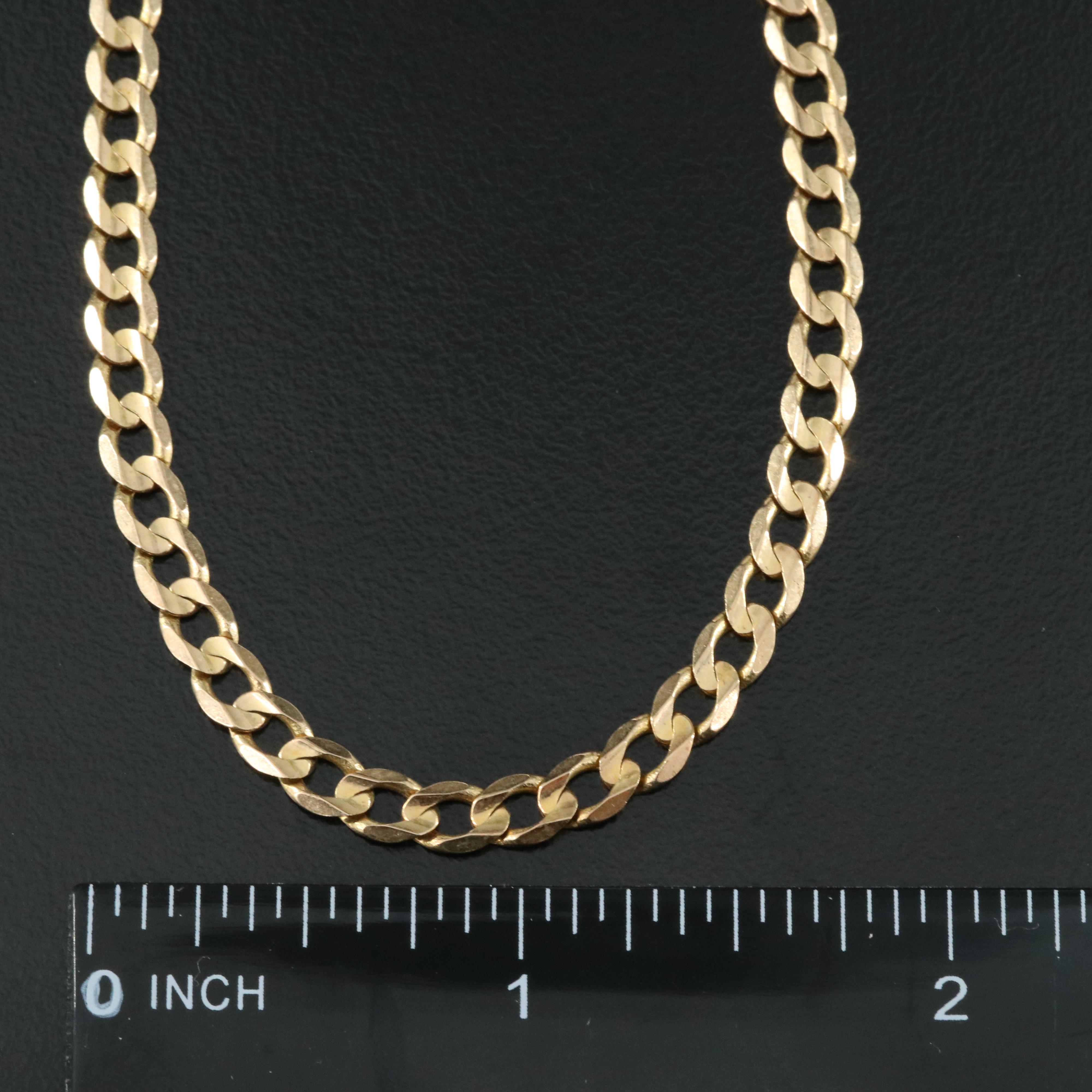 10K Curb Link Chain Necklace