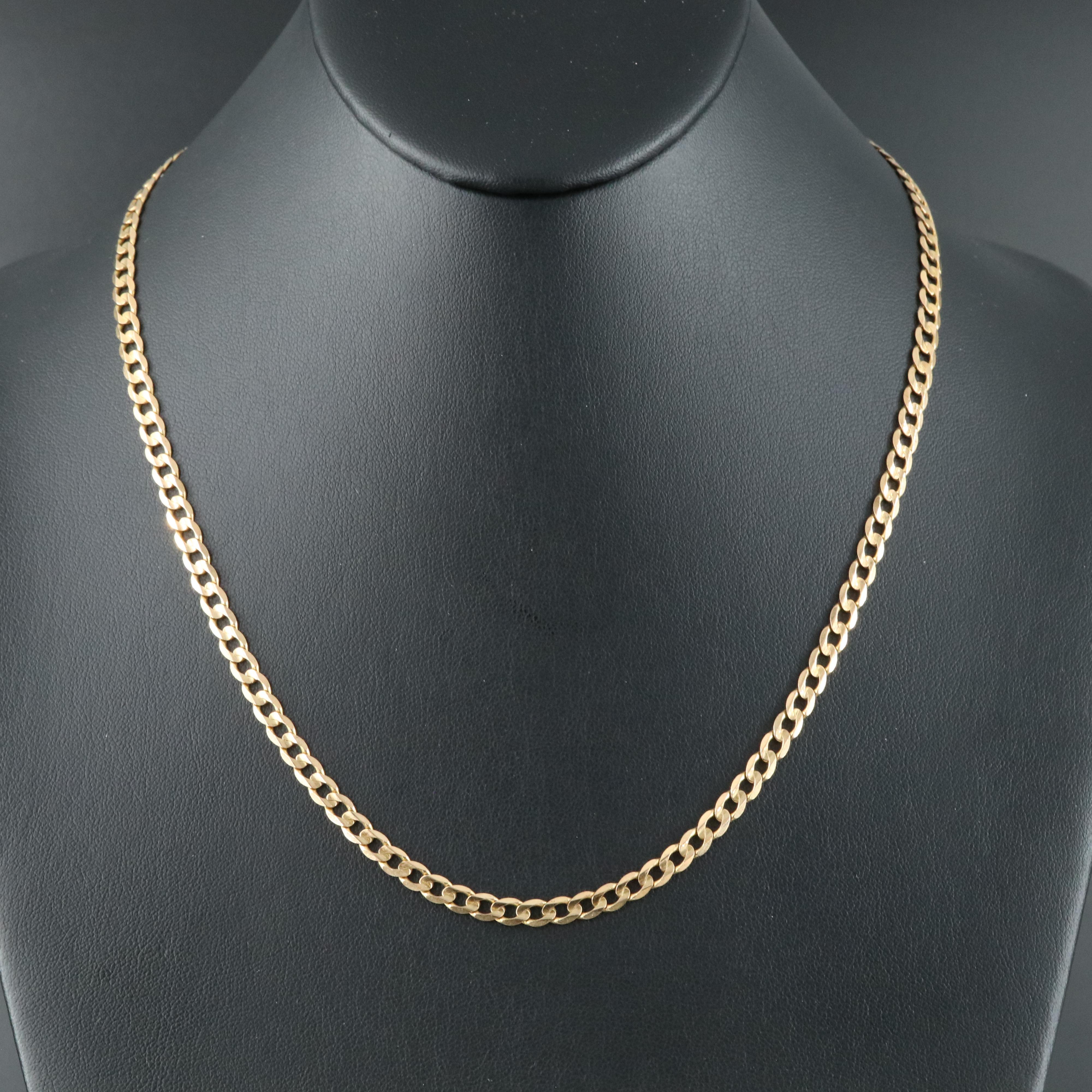 10K Curb Link Chain Necklace