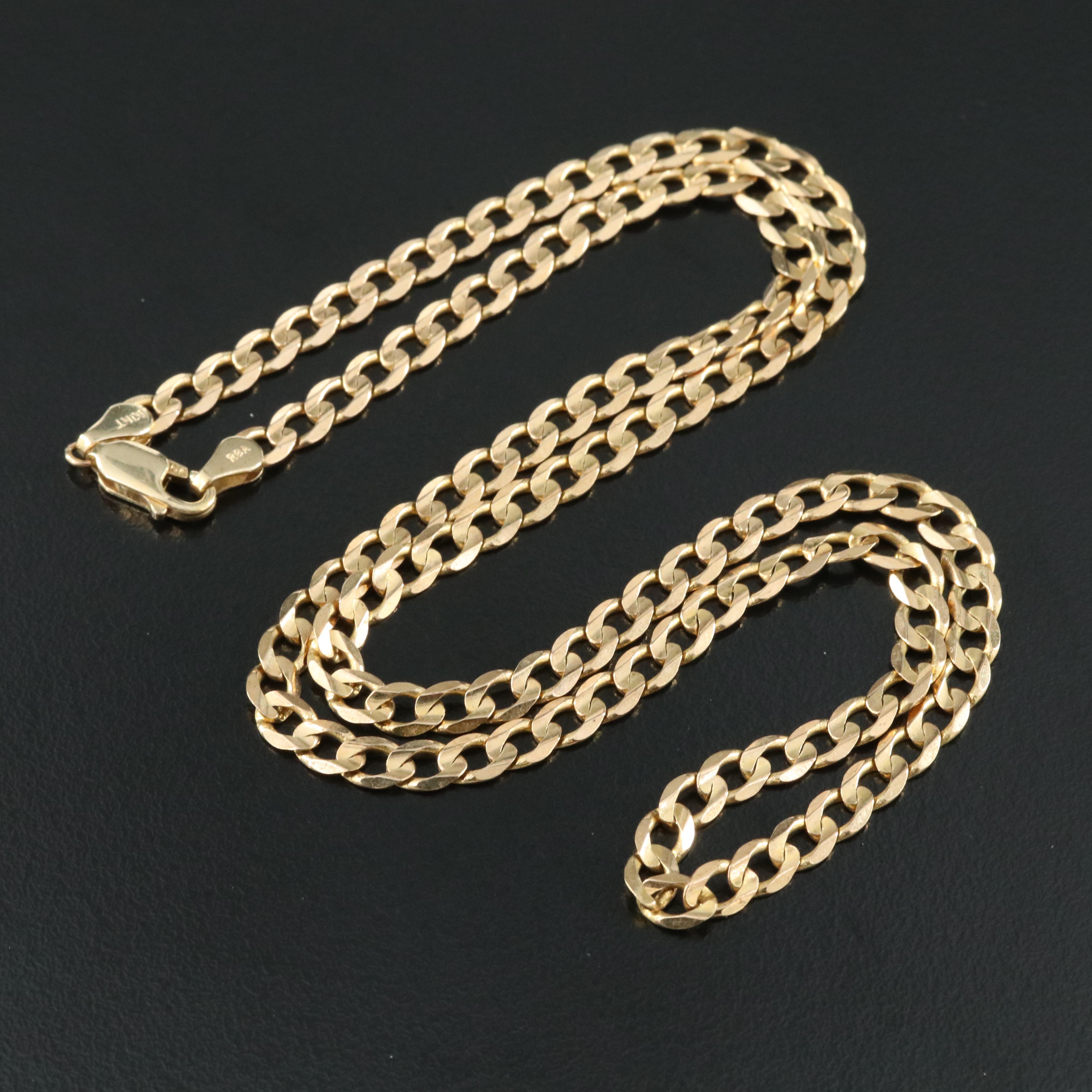 10K Curb Link Chain Necklace
