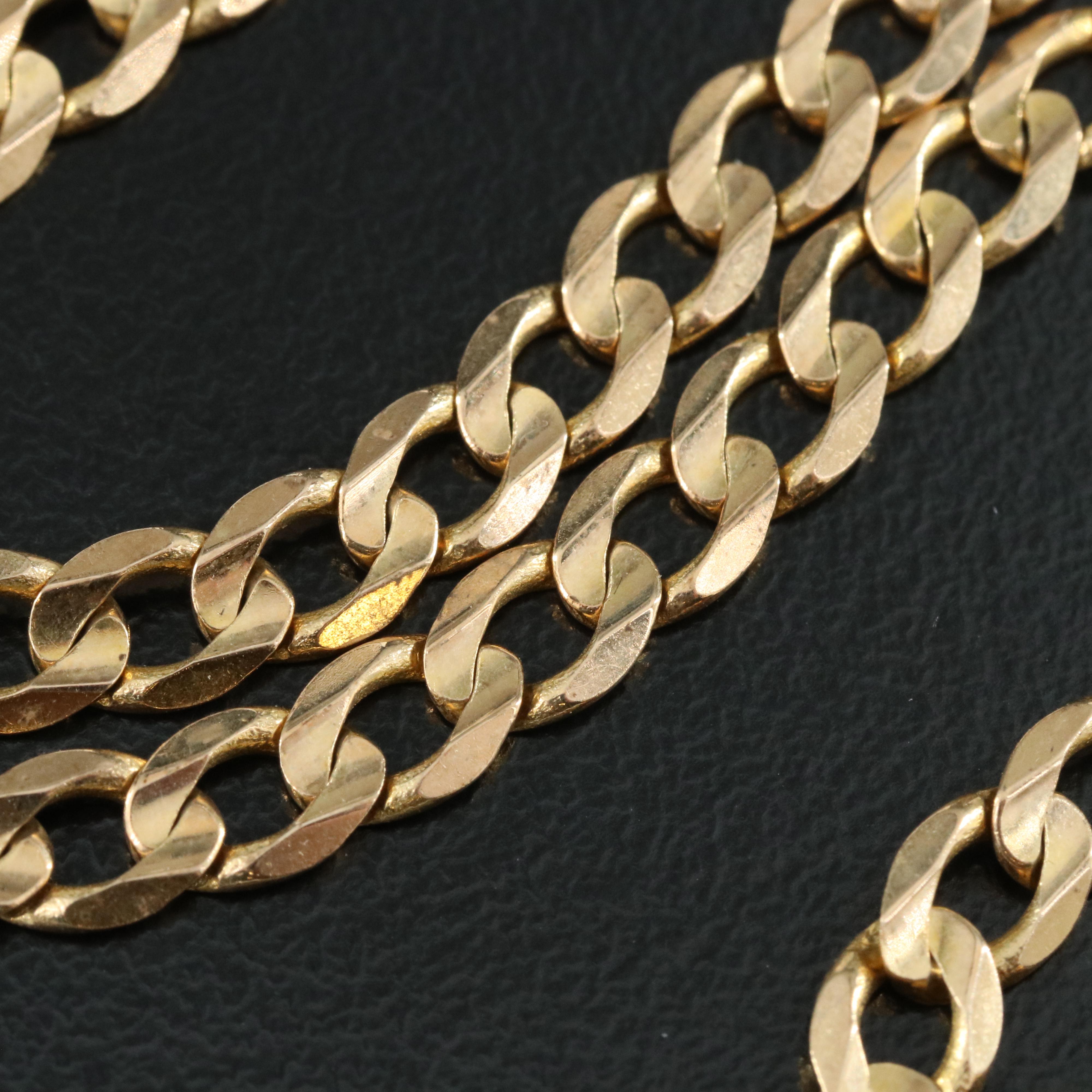 10K Curb Link Chain Necklace