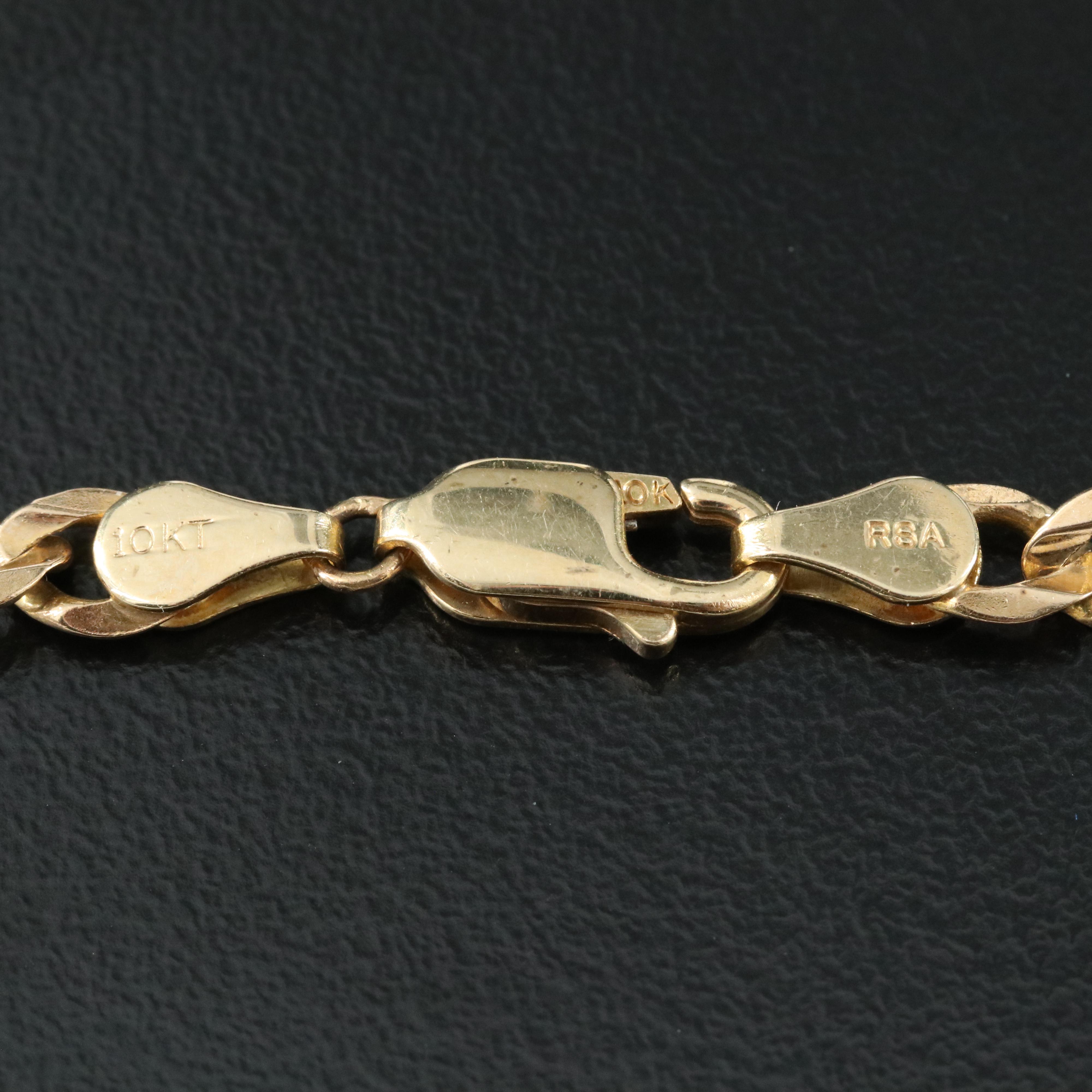 10K Curb Link Chain Necklace