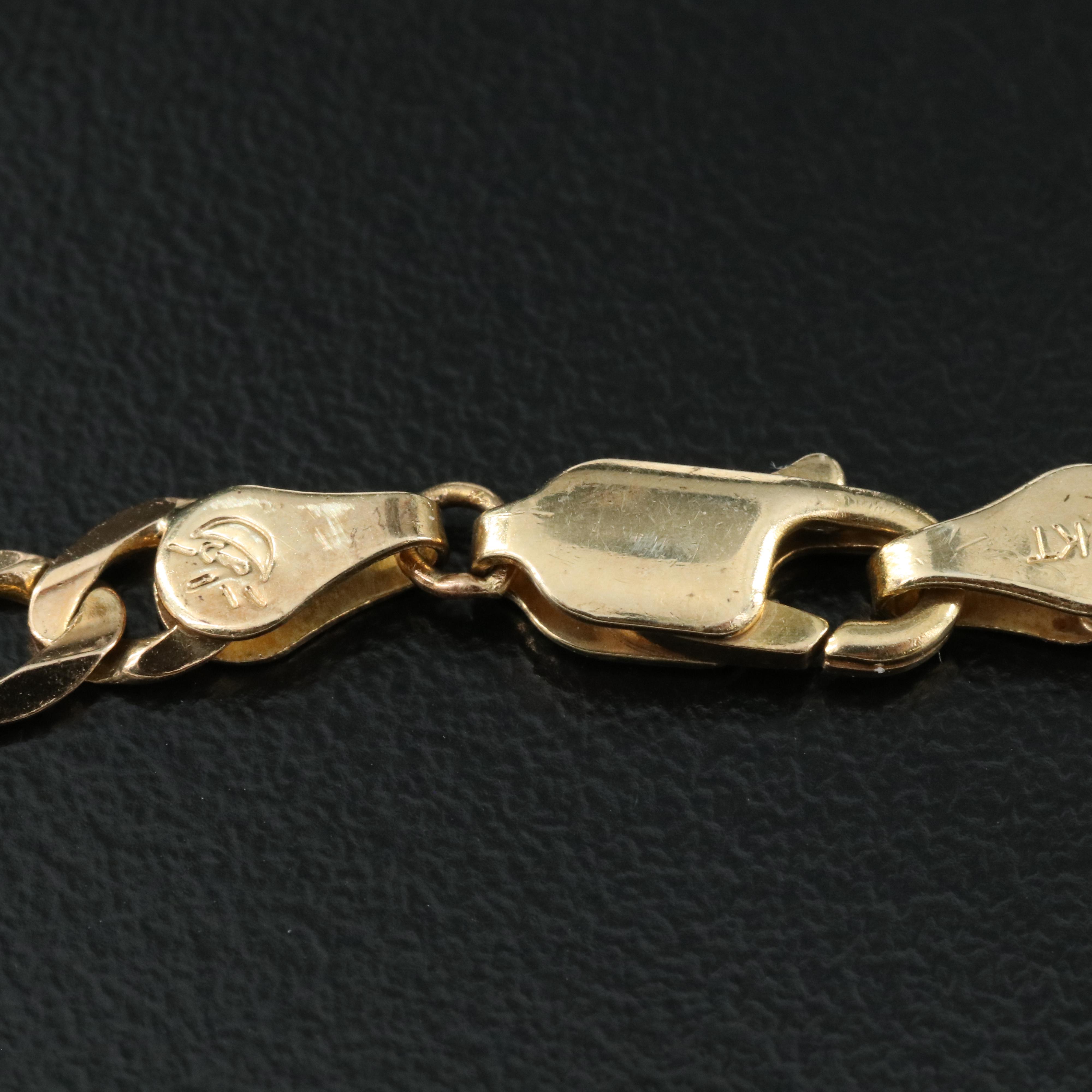 10K Curb Link Chain Necklace