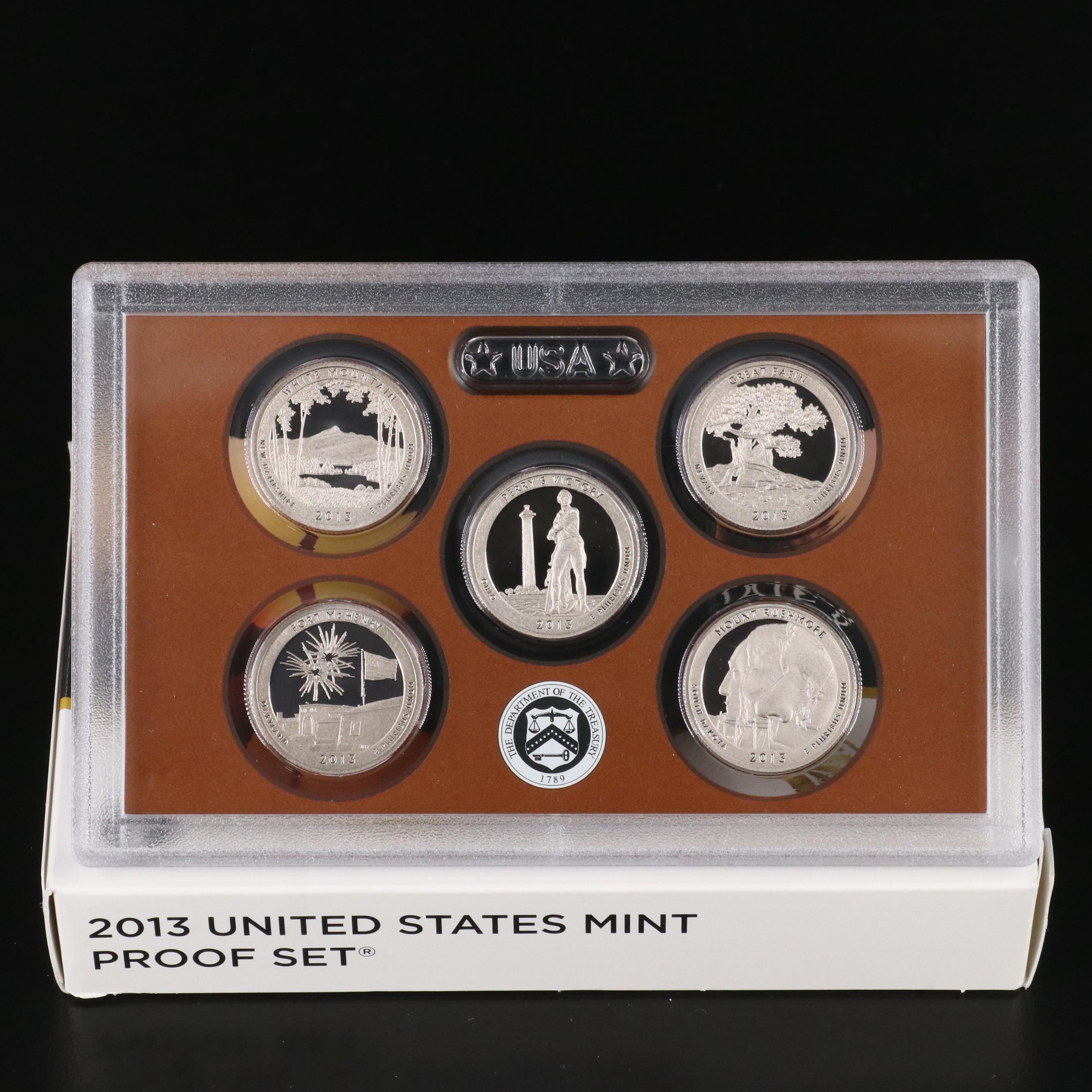 Eight U.S. Mint Proof Sets Including 2009