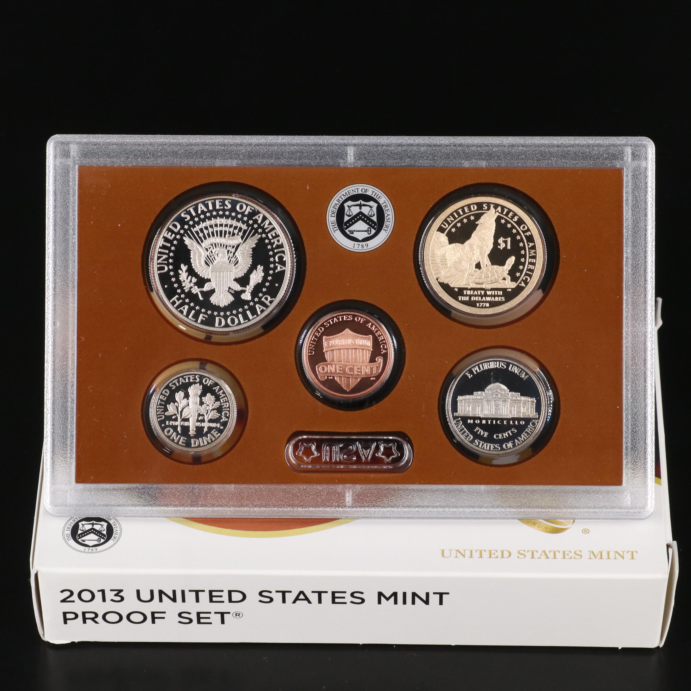Eight U.S. Mint Proof Sets Including 2009