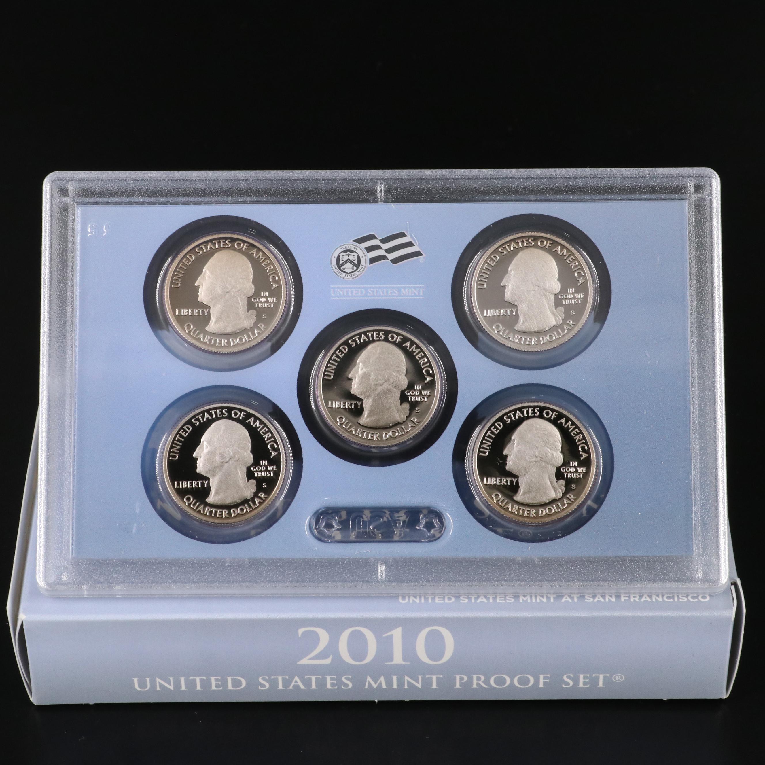 Eight U.S. Mint Proof Sets Including 2009