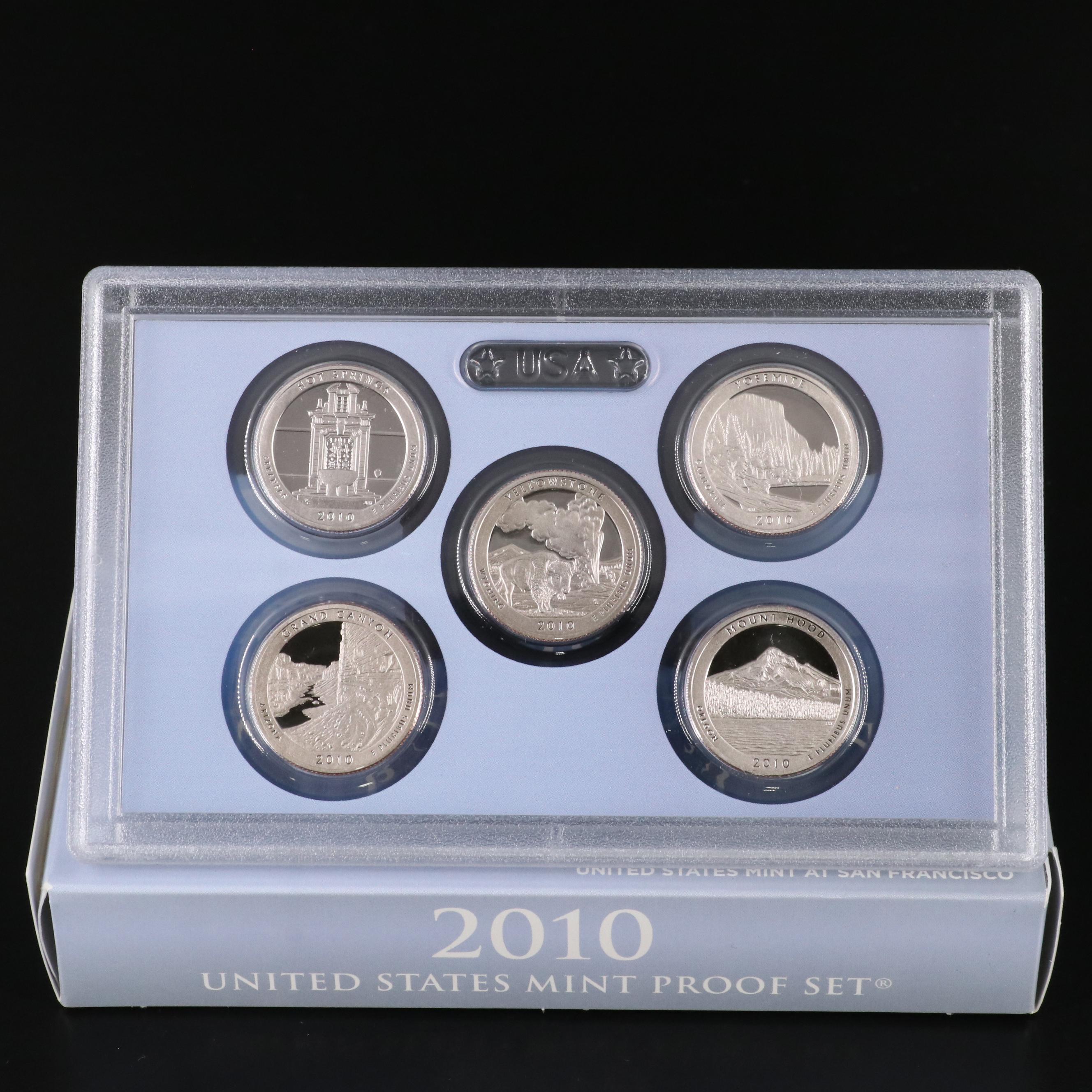 Eight U.S. Mint Proof Sets Including 2009