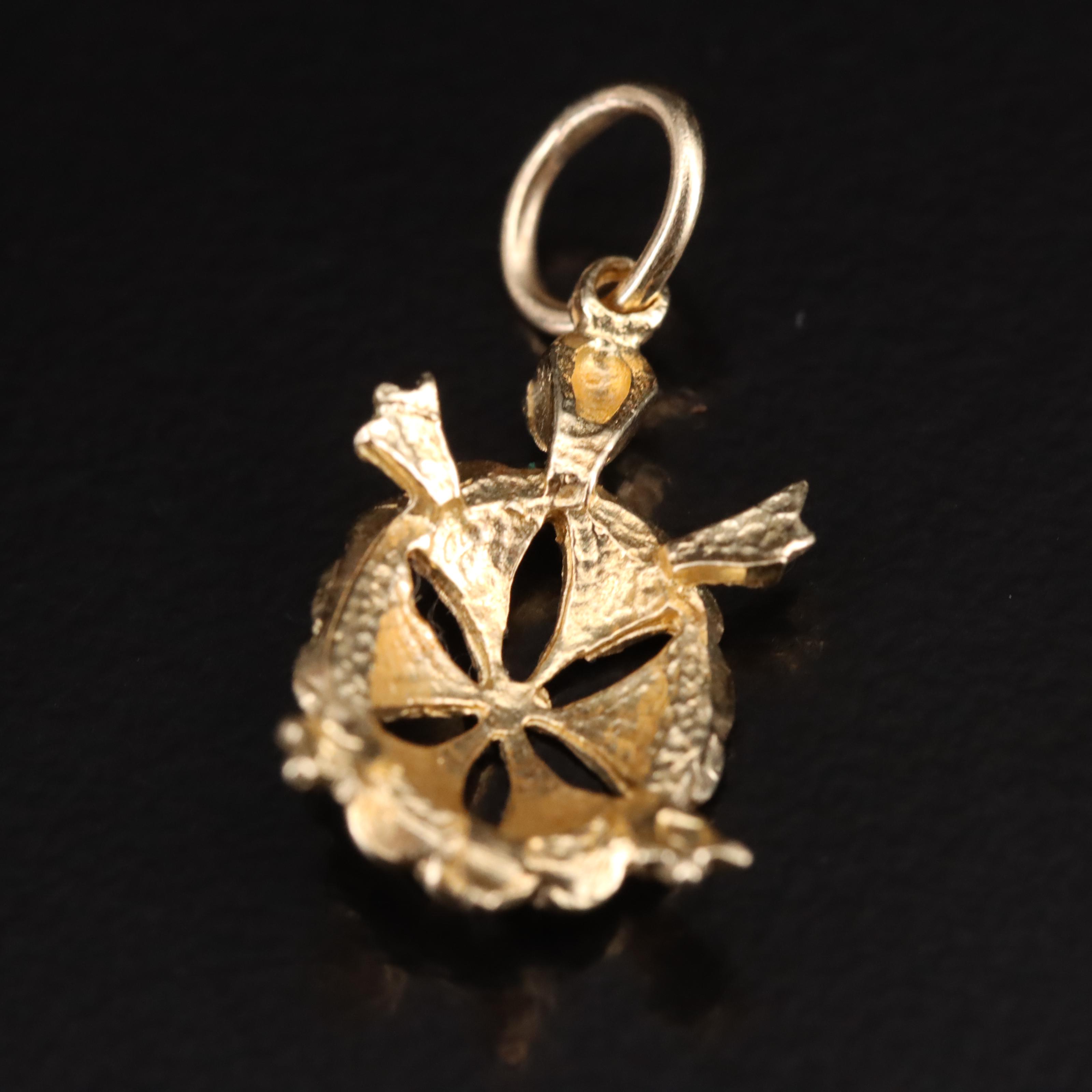 14K Turtle Pendant