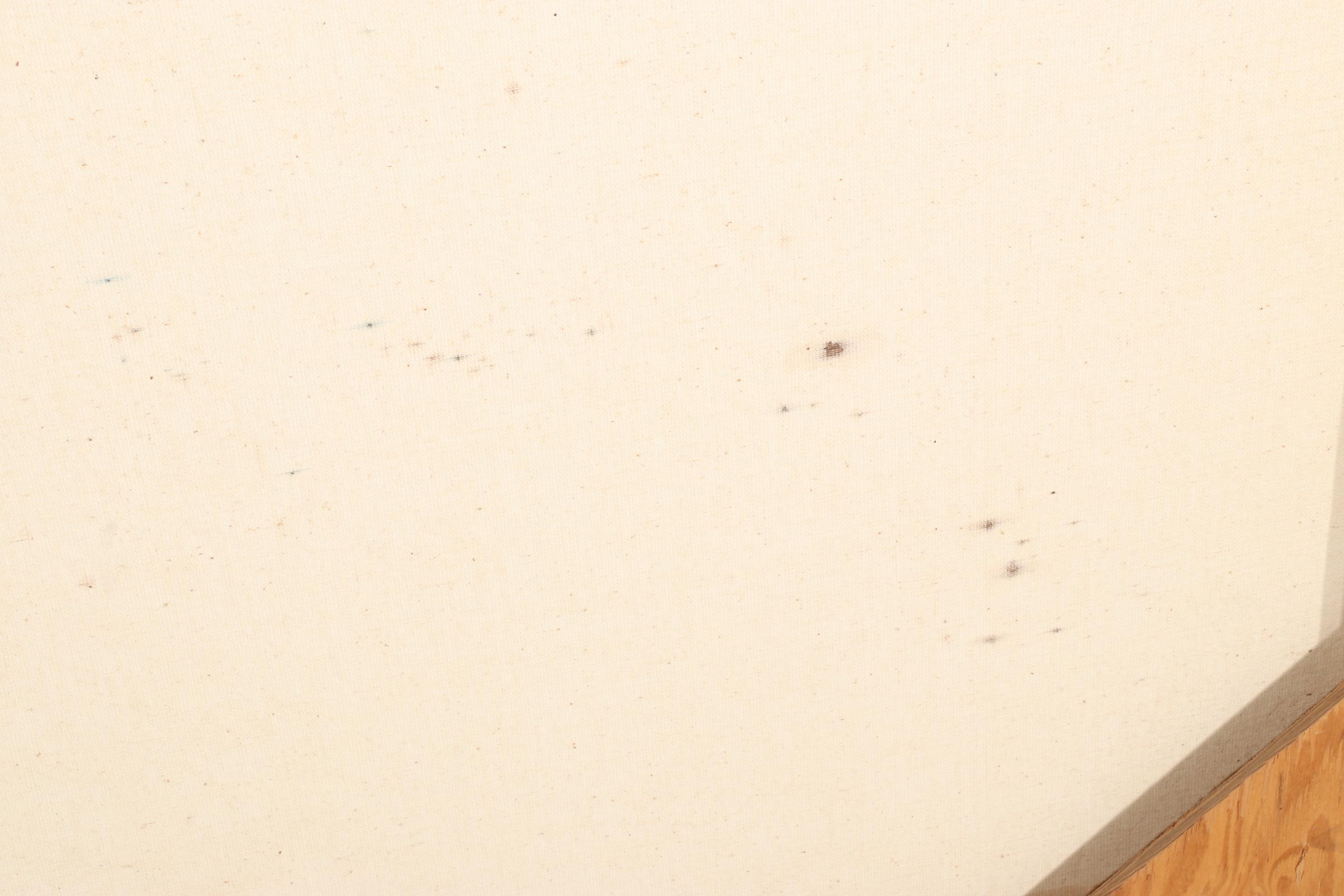 Mia Landscape Oil Painting Forest Creek in Winter, Mid to Late 20th Century