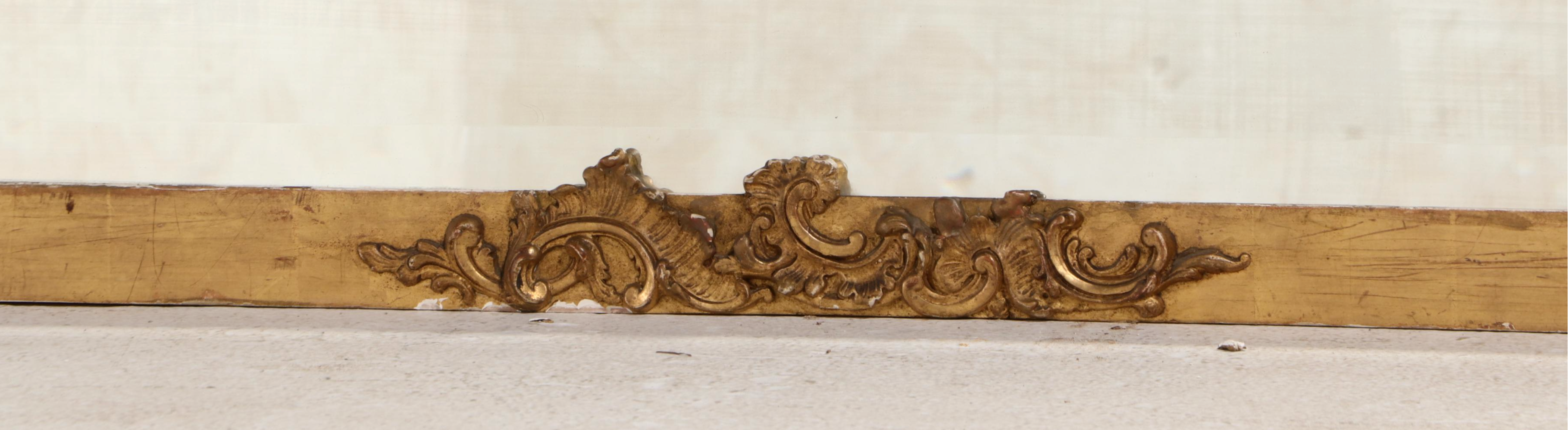 Large-Scale Rococo Style Gilt Composition over Wood Wall Mirror, Early 20th C