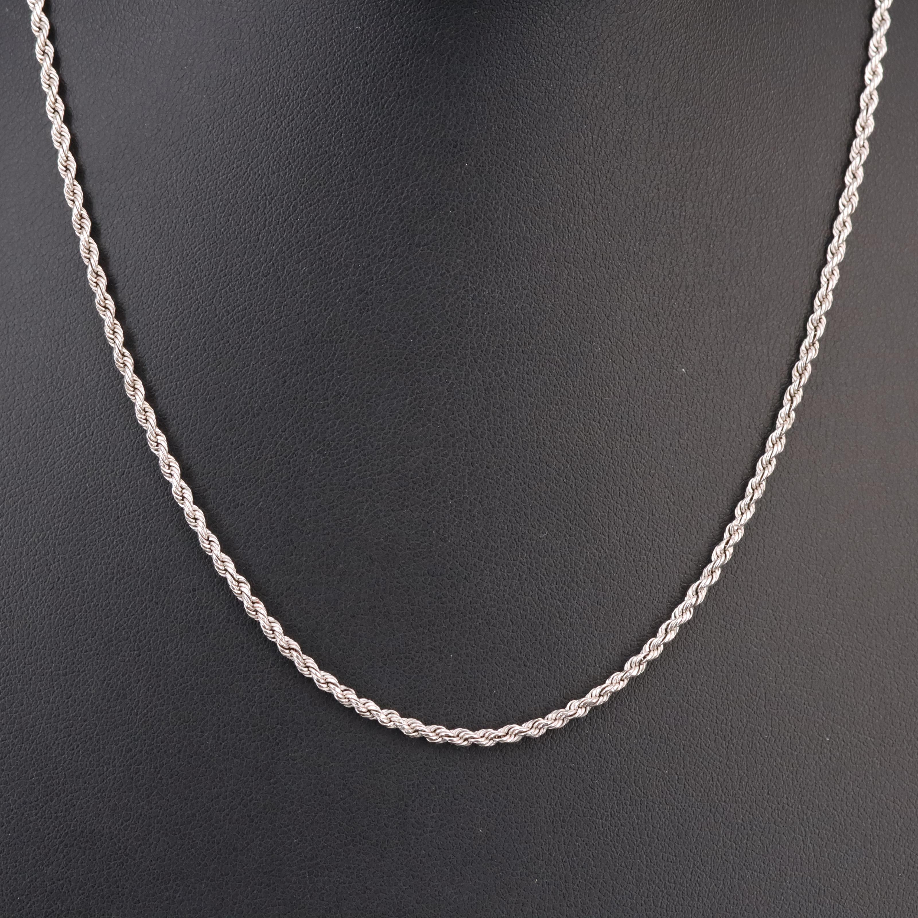 10K Rope Chain Necklace