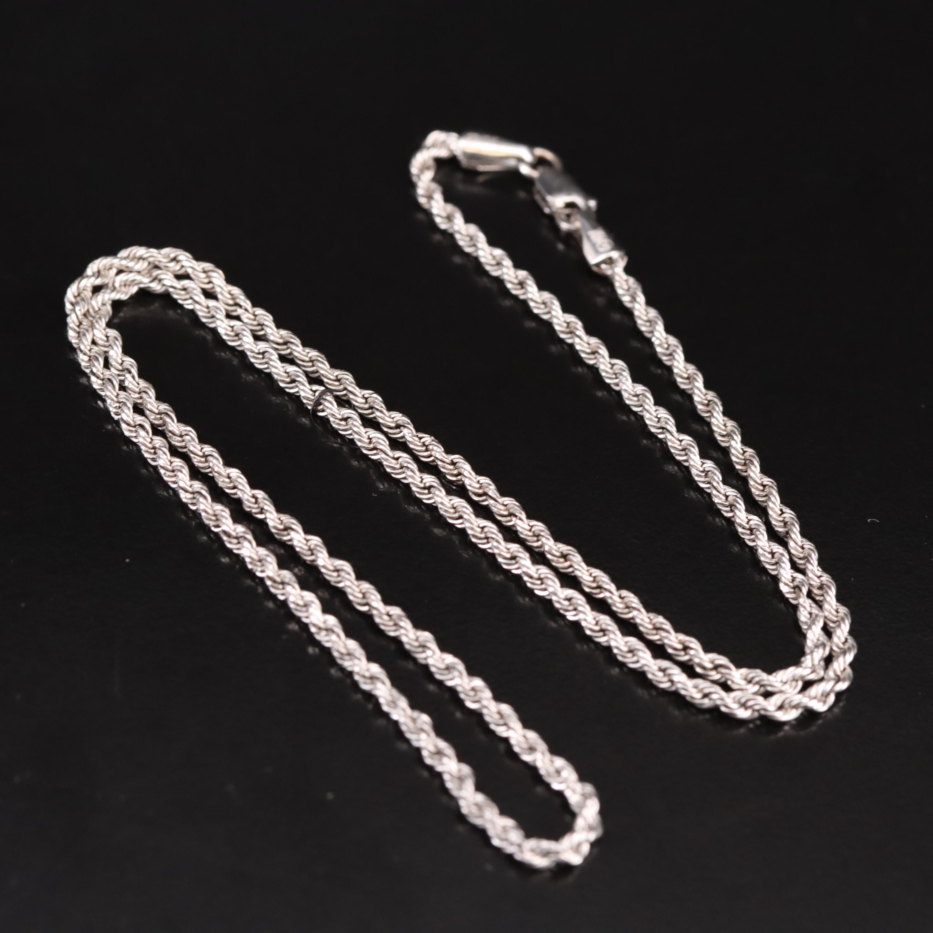 10K Rope Chain Necklace
