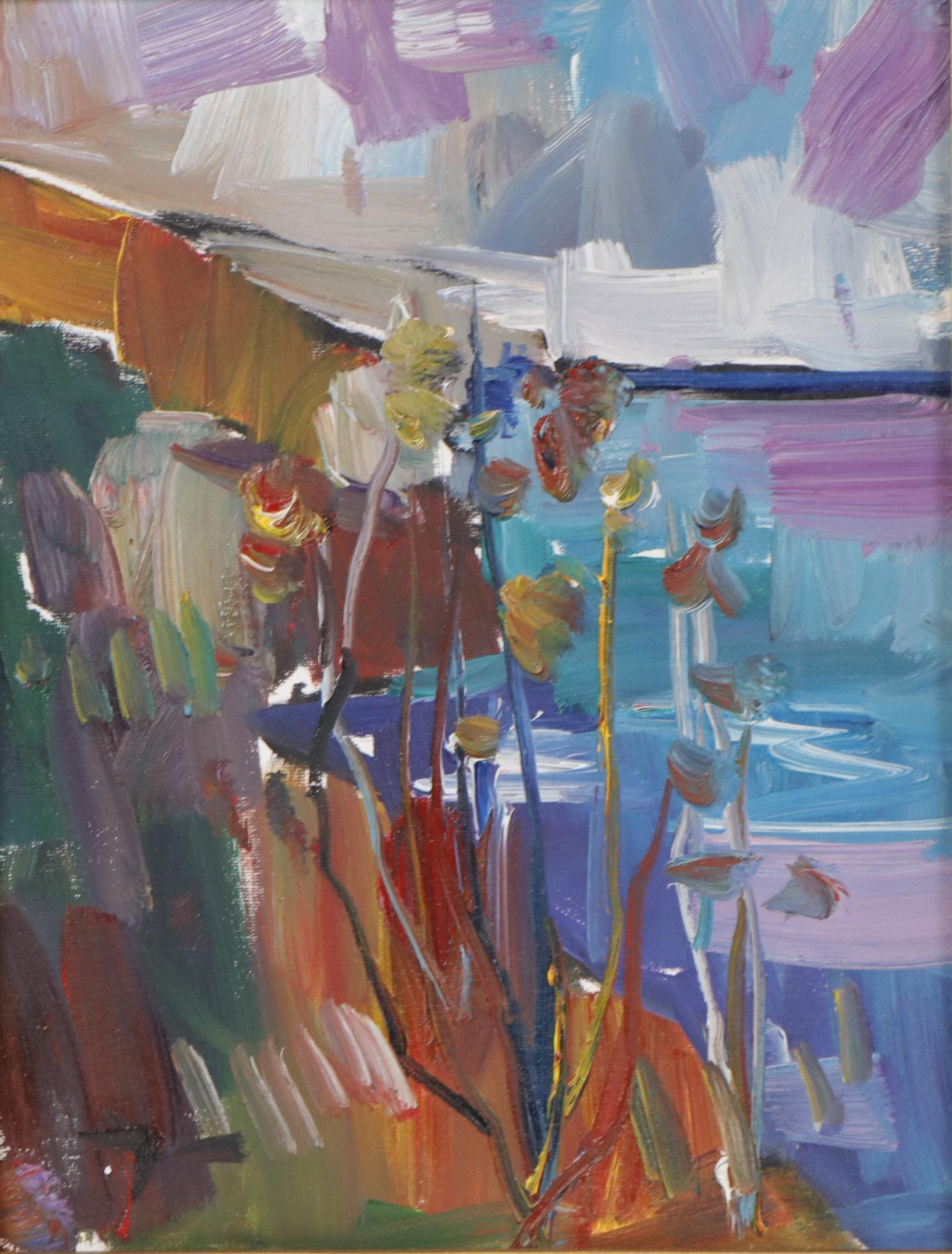 Jose Trujillo Oil Painting "Harbor Lights," 2009