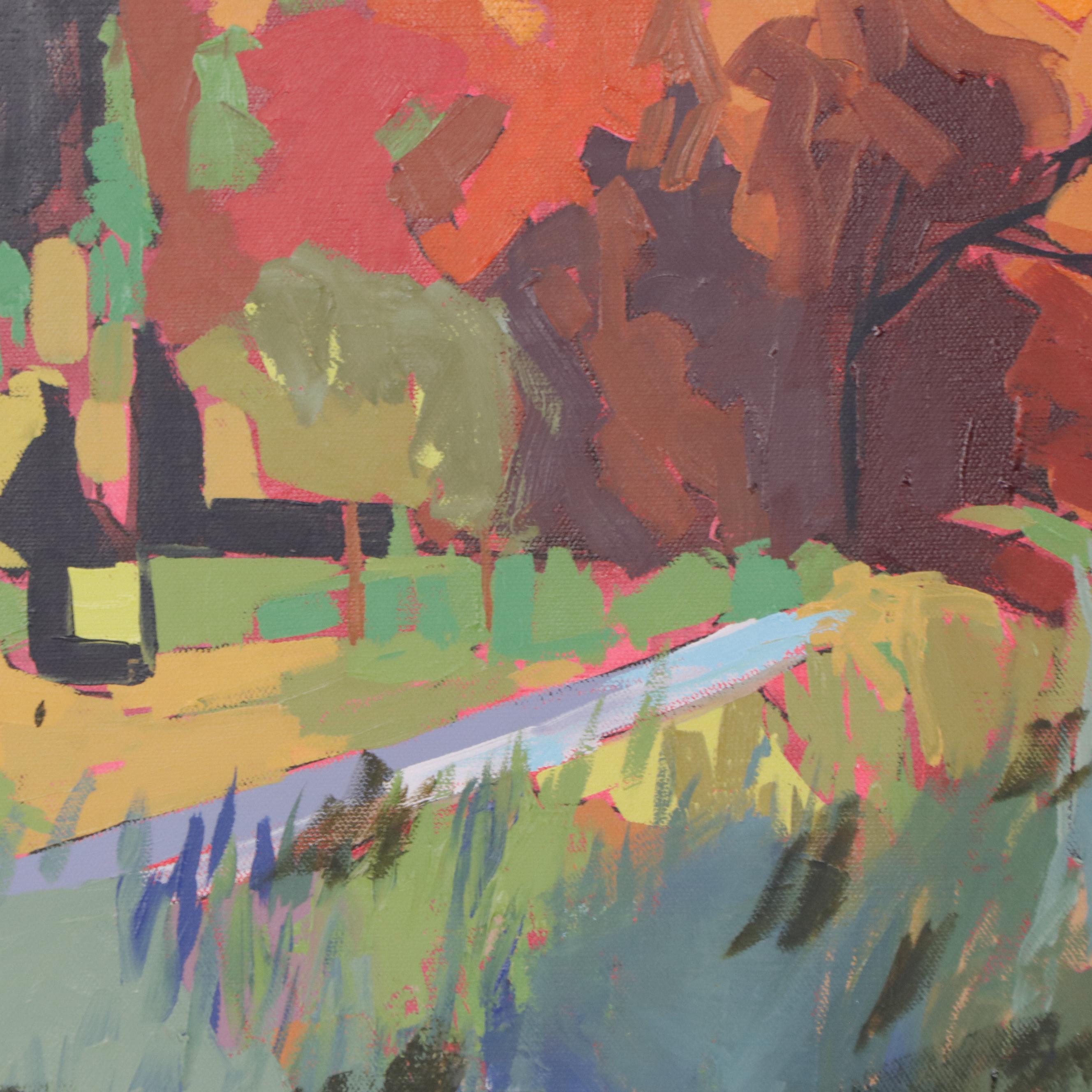 Sarah Brown Landscape Oil Painting "Autumnal Majesty"