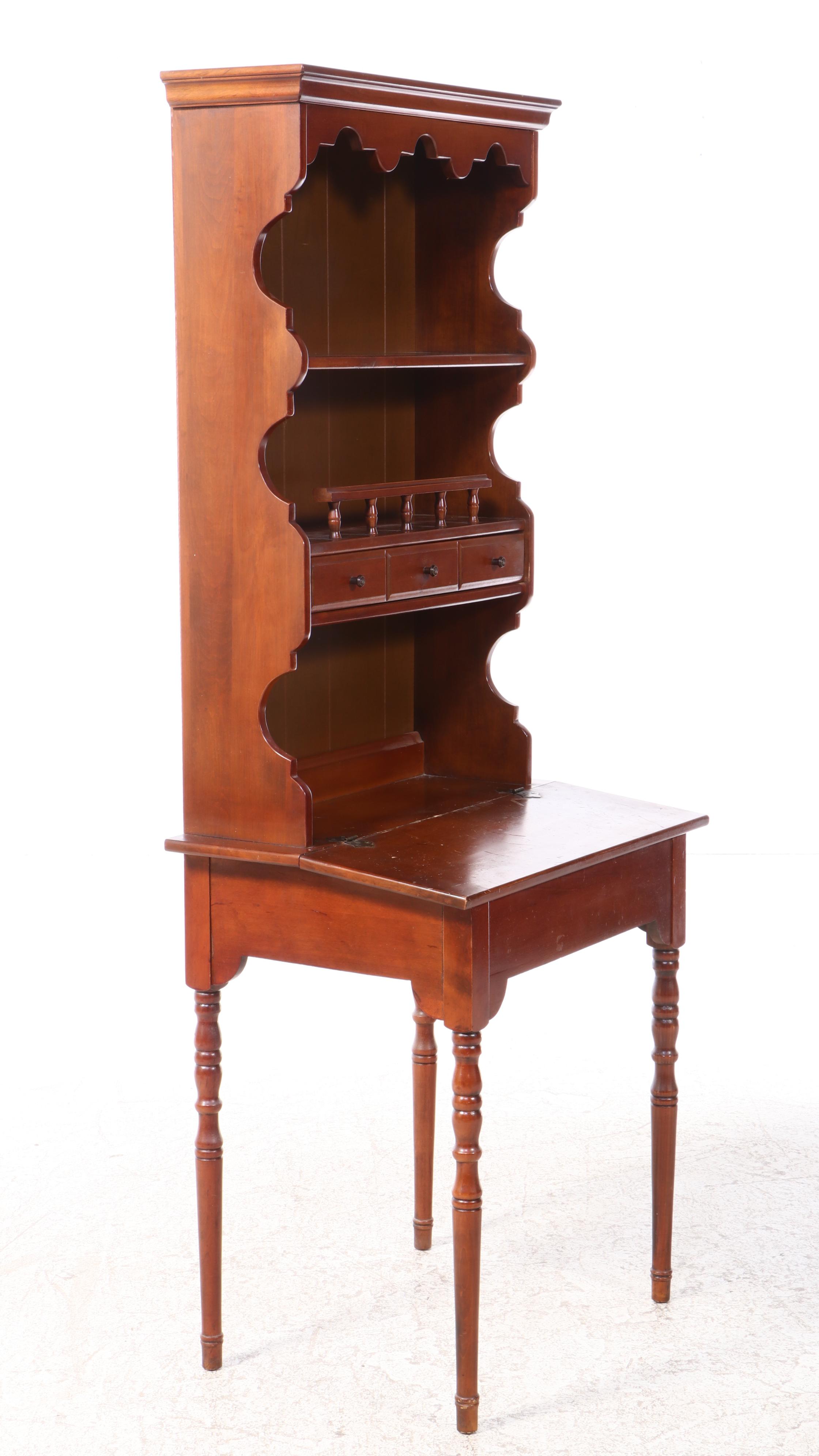 American Colonial Style Hardwood Secretary Desk