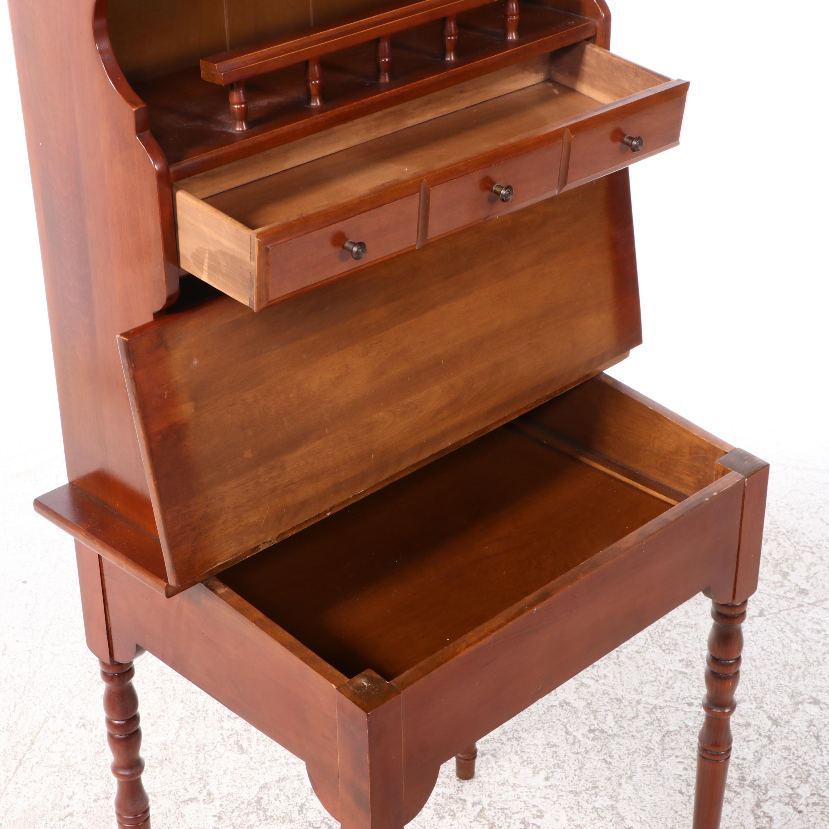 American Colonial Style Hardwood Secretary Desk