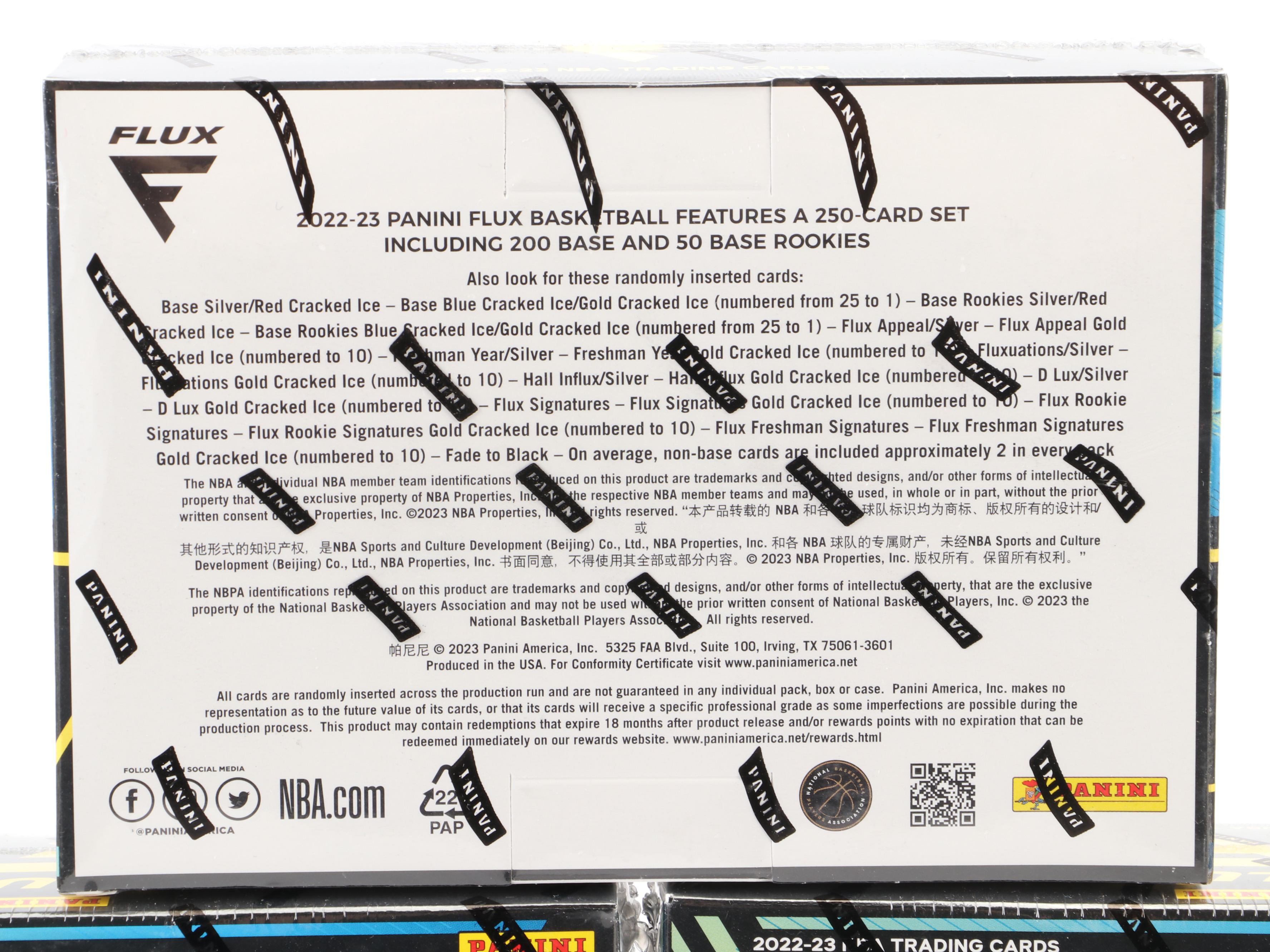 2022-23 Panini Flux Sealed NBA Basketball Trading Card Mega Boxes