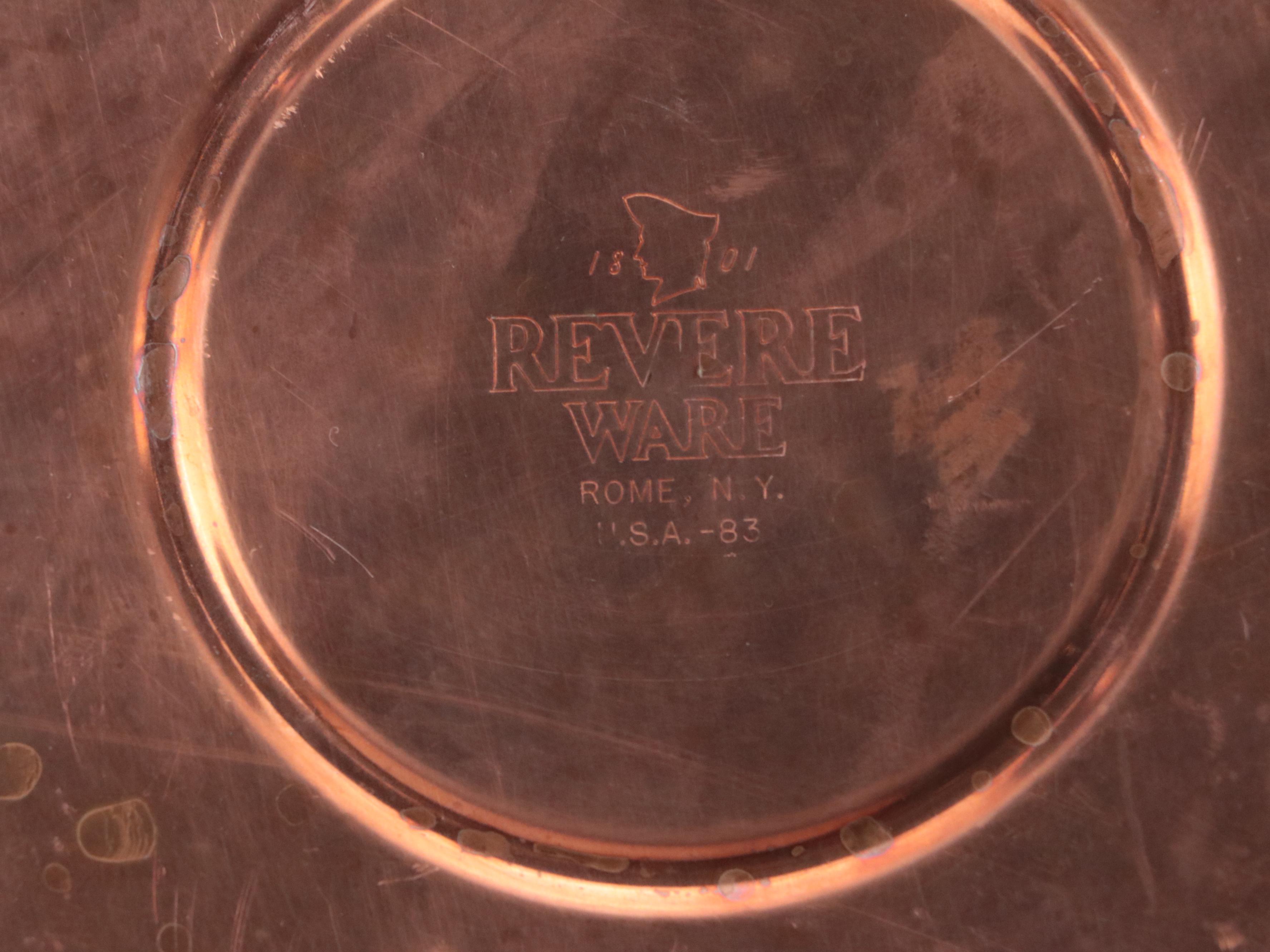 Revere Ware Cooper Kettle with Coppercraft and Other Tableware