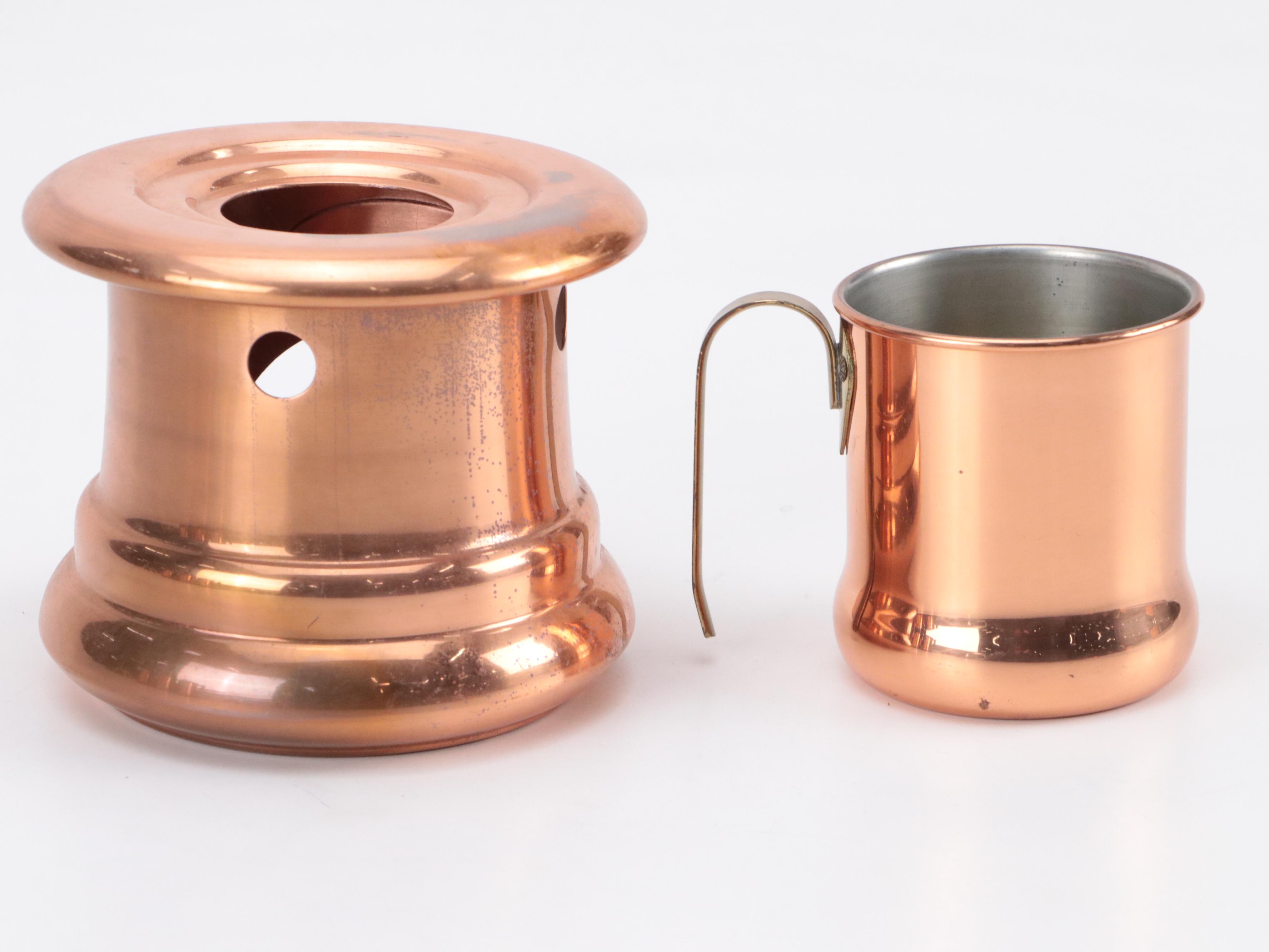 Revere Ware Cooper Kettle with Coppercraft and Other Tableware