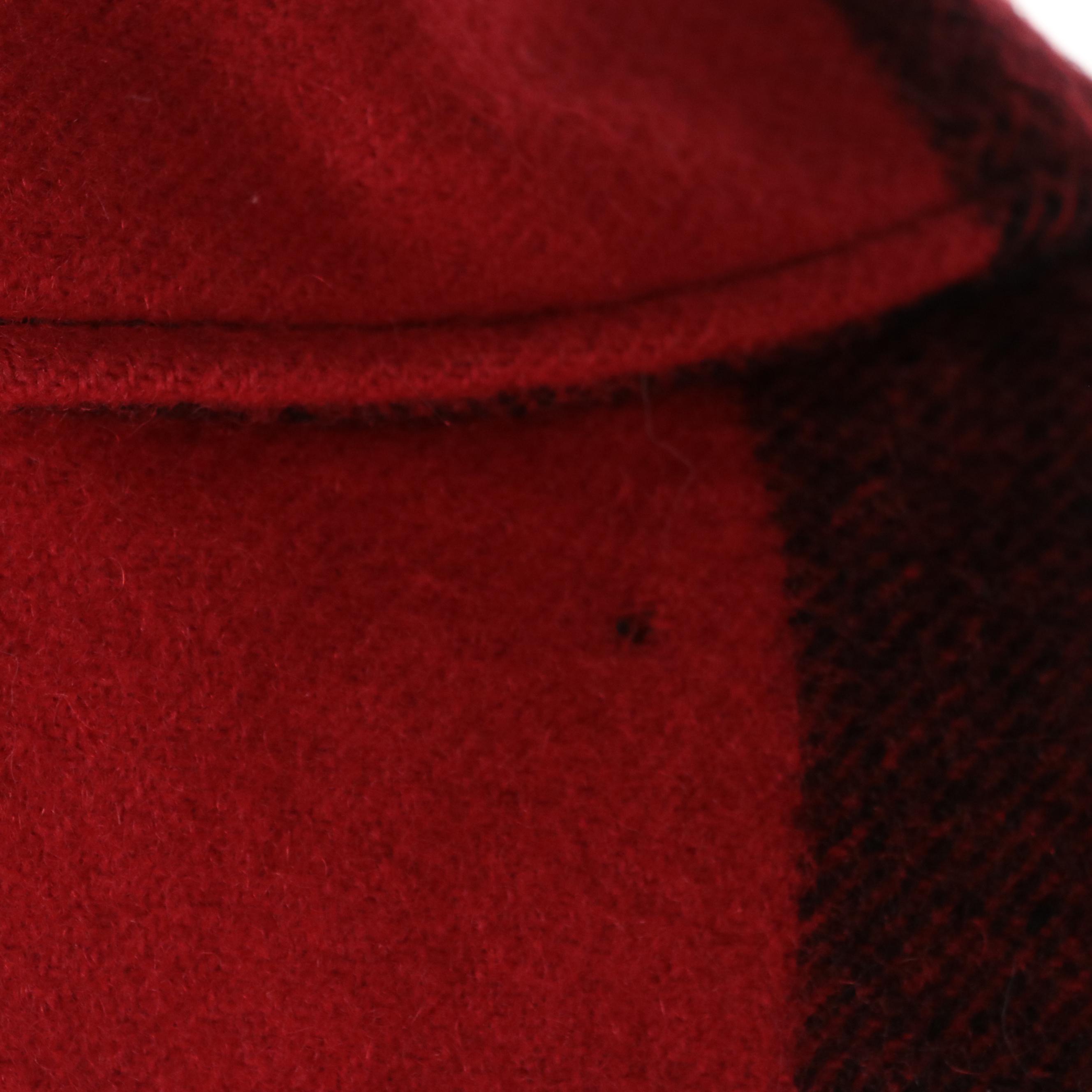 Men's Woolrich Mackinaw Hunting Jacket in Buffalo Plaid Wool Blend