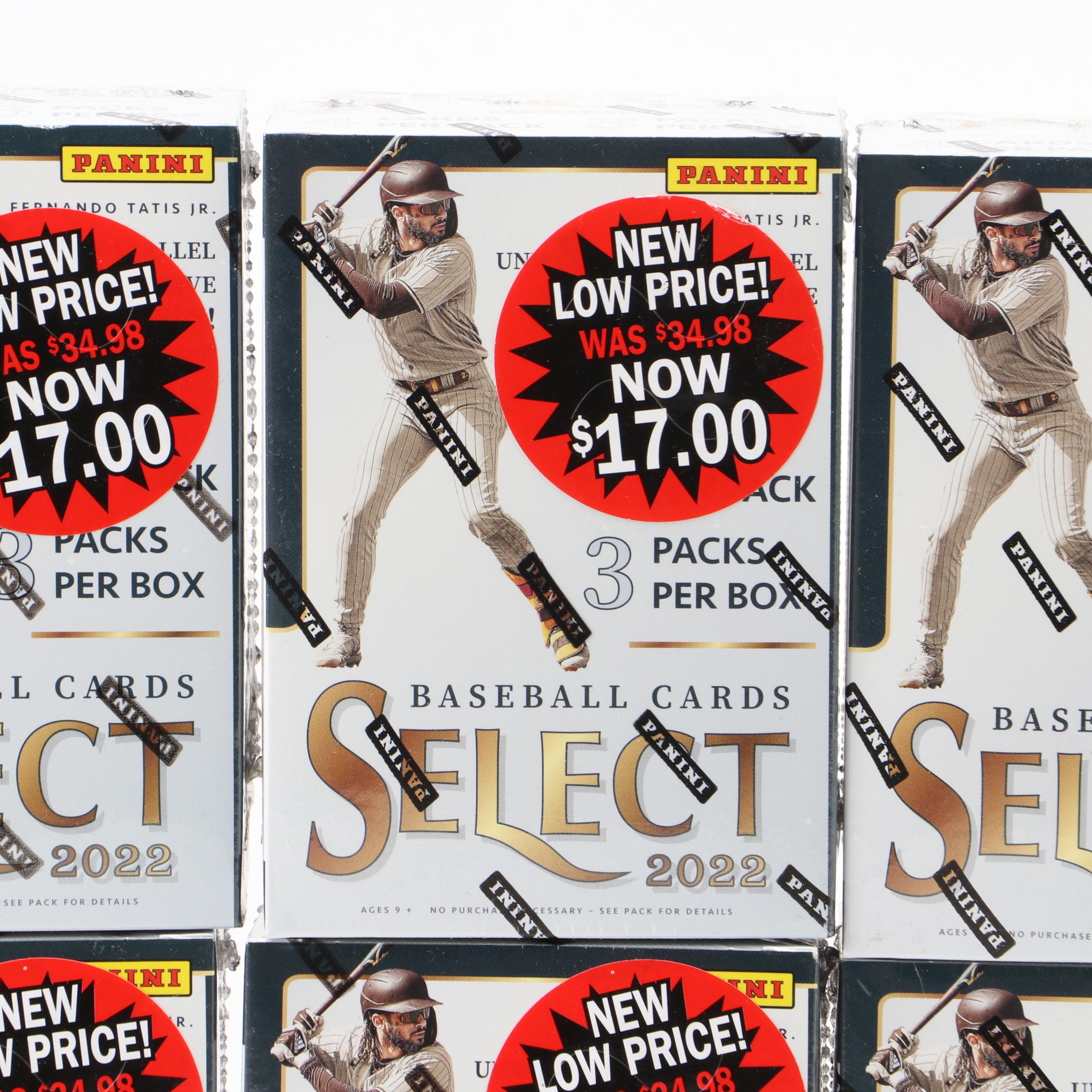 2022 Panini Select Sealed Baseball Trading Card Blaster Boxes