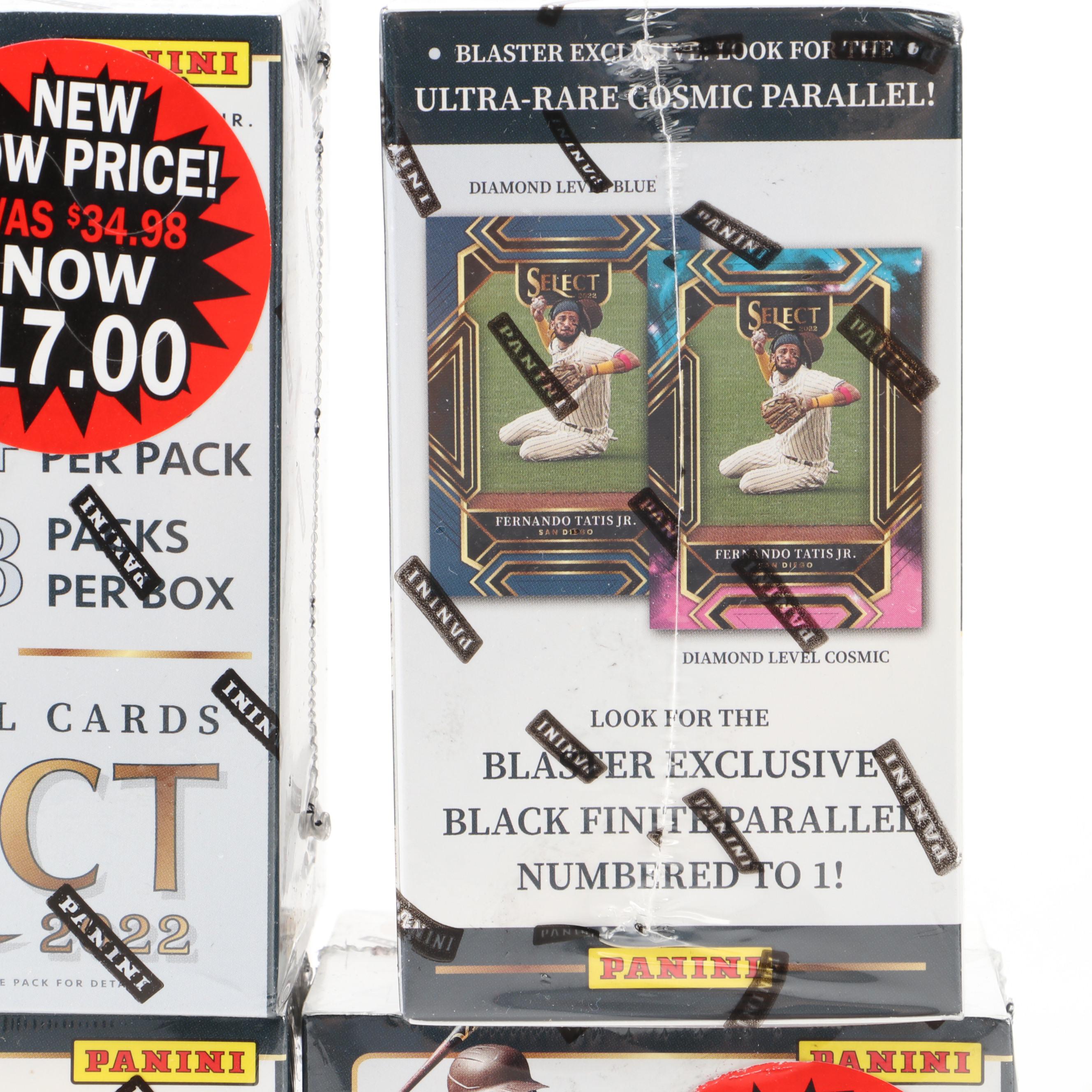 2022 Panini Select Sealed Baseball Trading Card Blaster Boxes