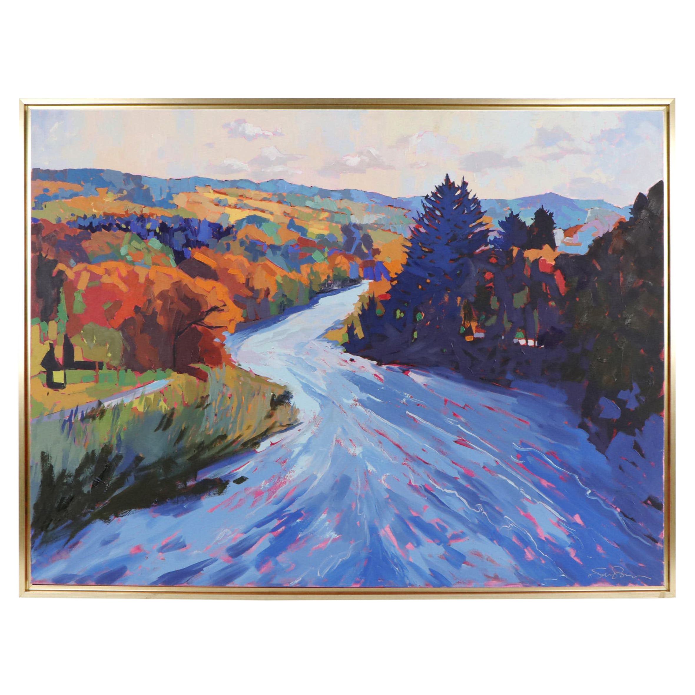 Sarah Brown Landscape Oil Painting "Autumnal Majesty"