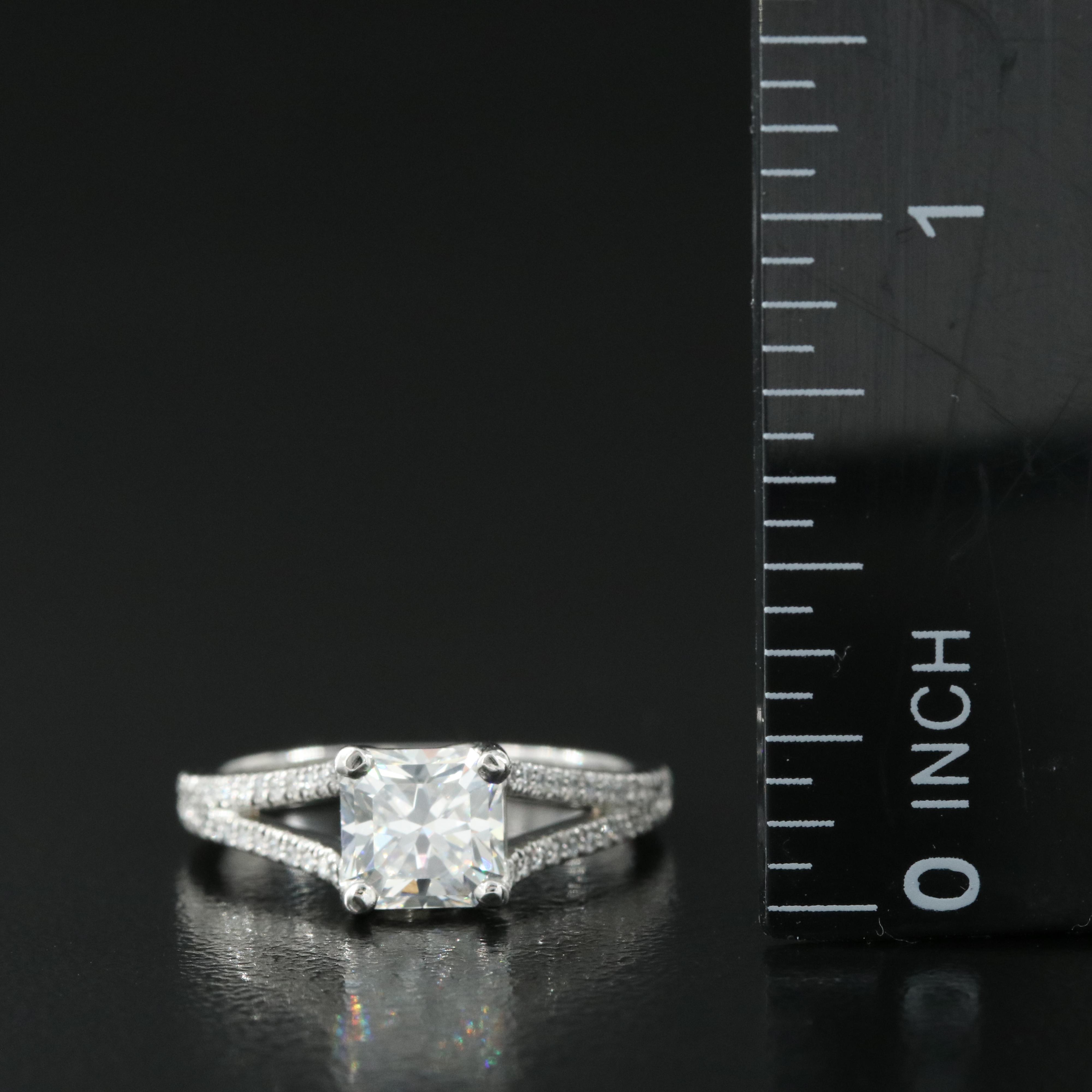 Tiffany & Co. "Lucida" Platinum 1.29 CTW Diamond Ring with Diamond Certificate
