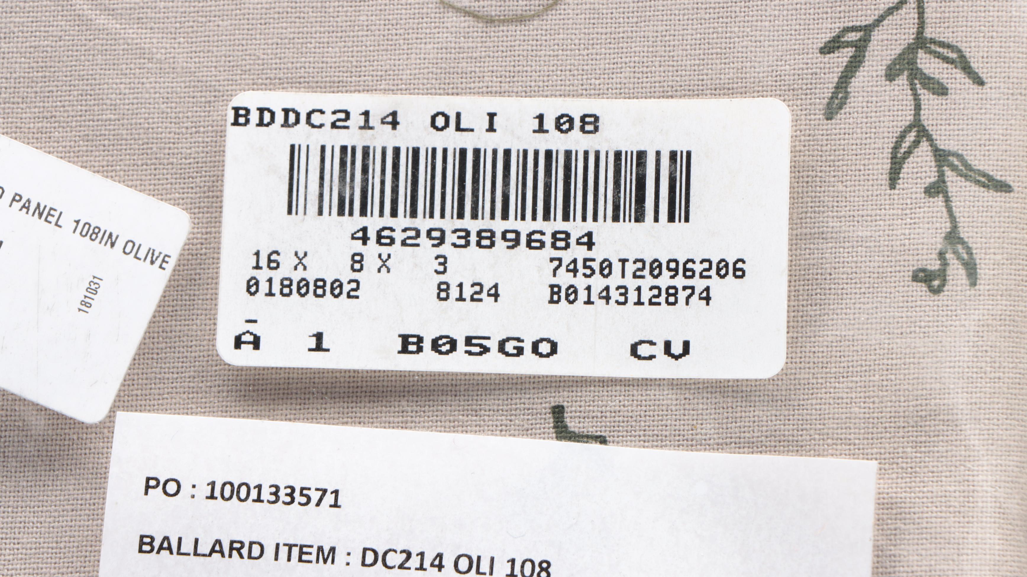 Ballard Designs Botanical Embroidered Curtain Panels