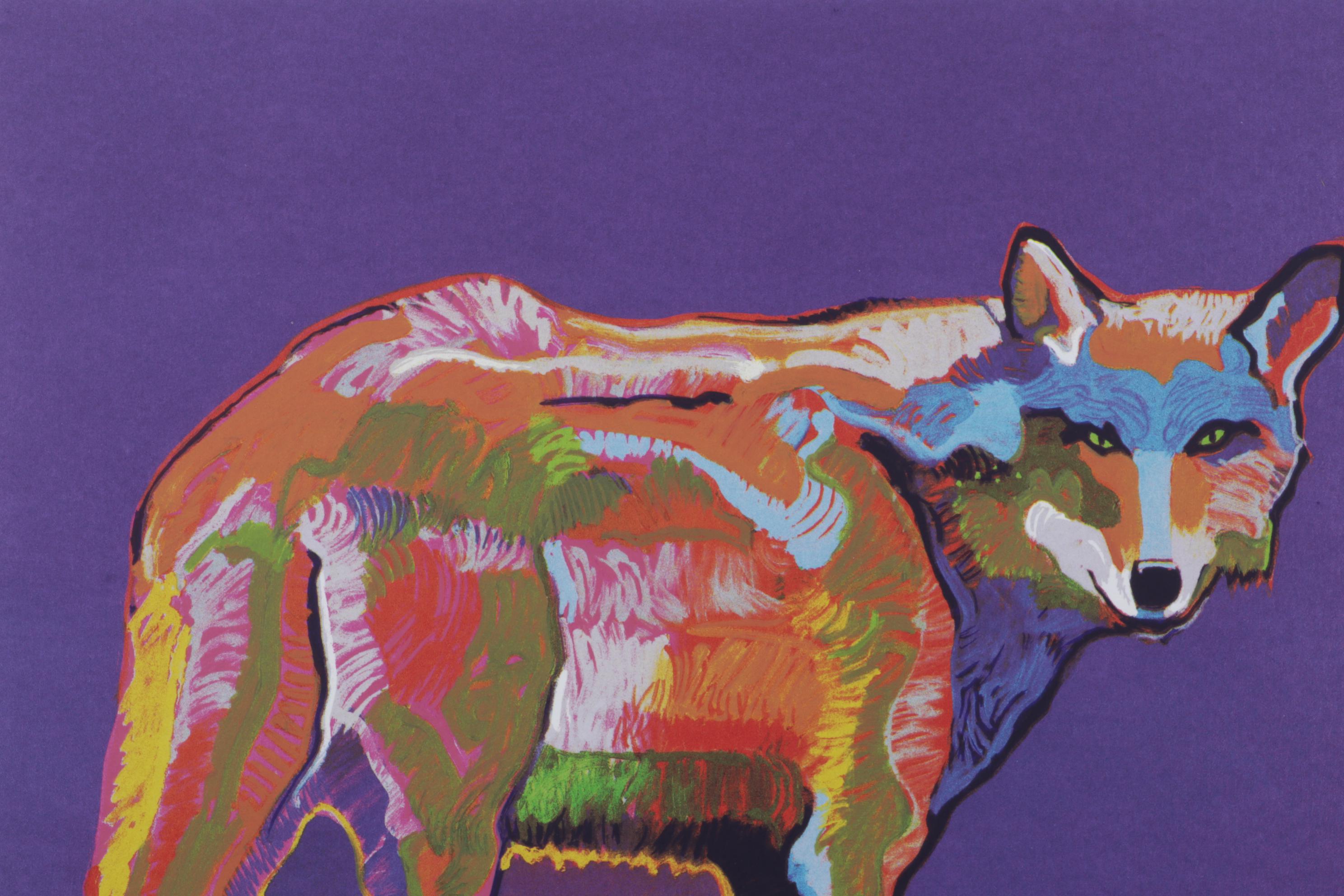 John Nieto Serigraph "Mexican Grey Wolf," 1996