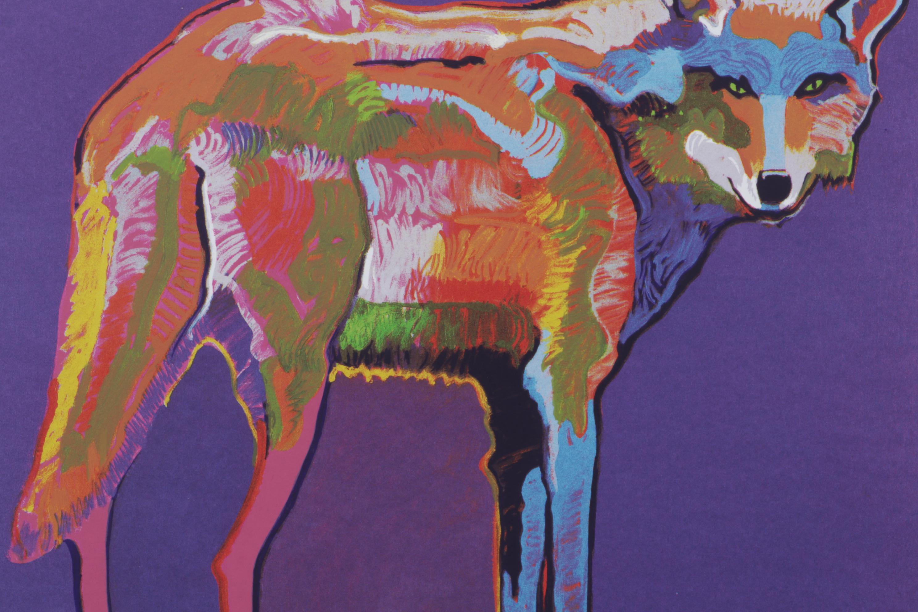 John Nieto Serigraph "Mexican Grey Wolf," 1996