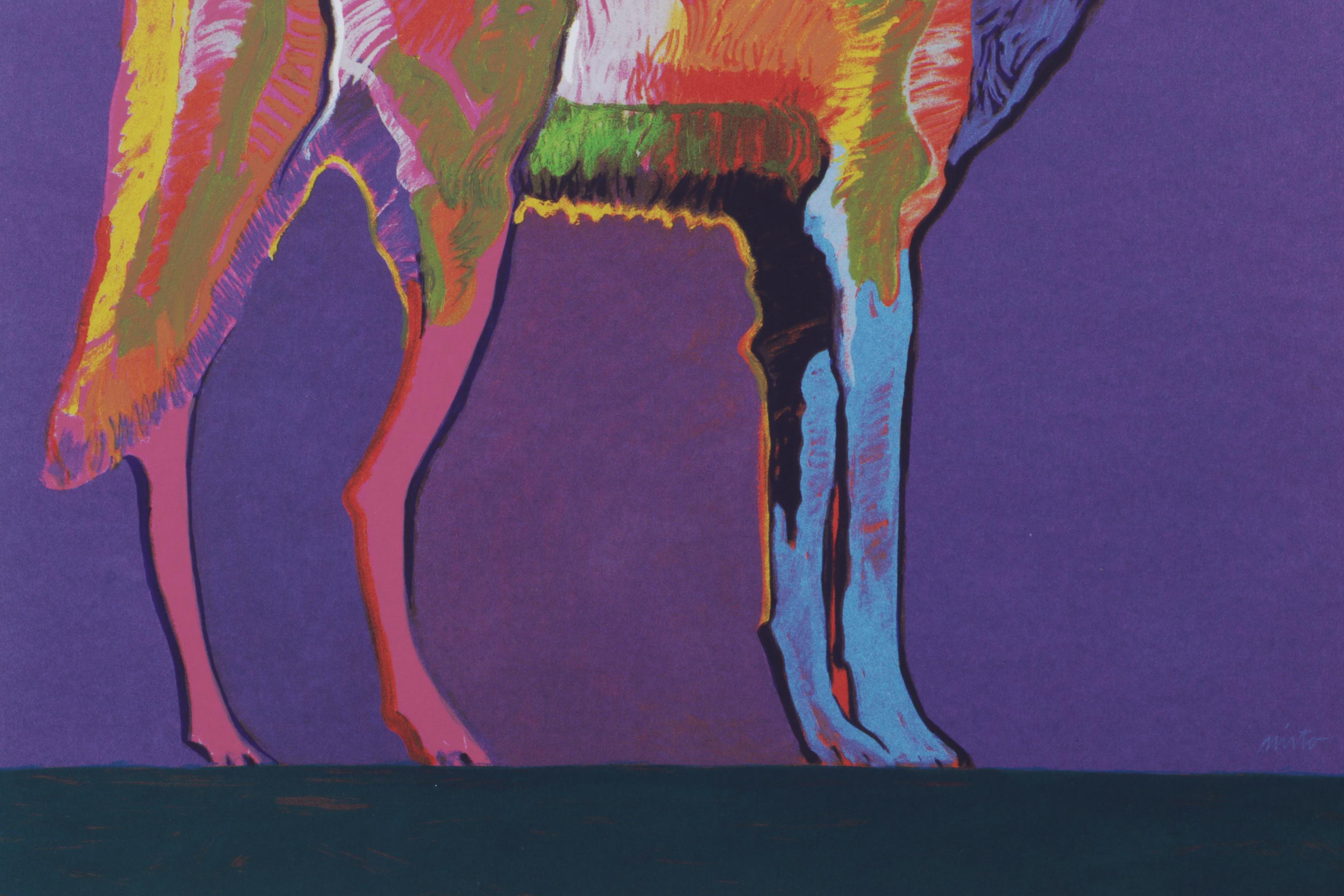 John Nieto Serigraph "Mexican Grey Wolf," 1996