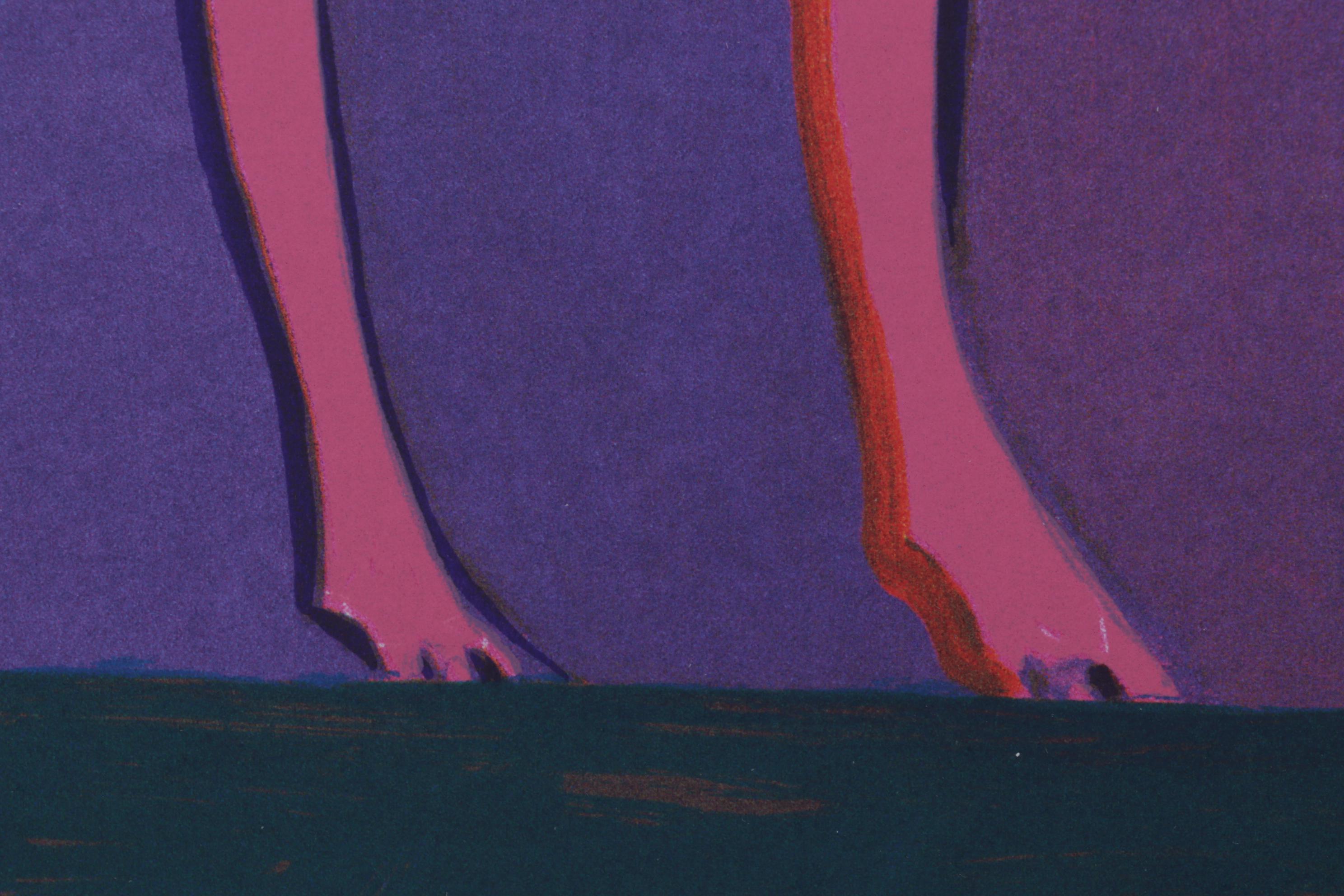 John Nieto Serigraph "Mexican Grey Wolf," 1996