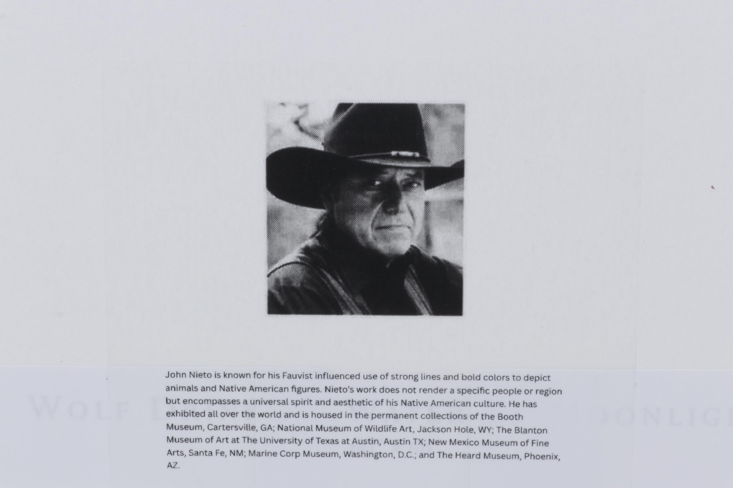 John Nieto Serigraph "Mexican Grey Wolf," 1996