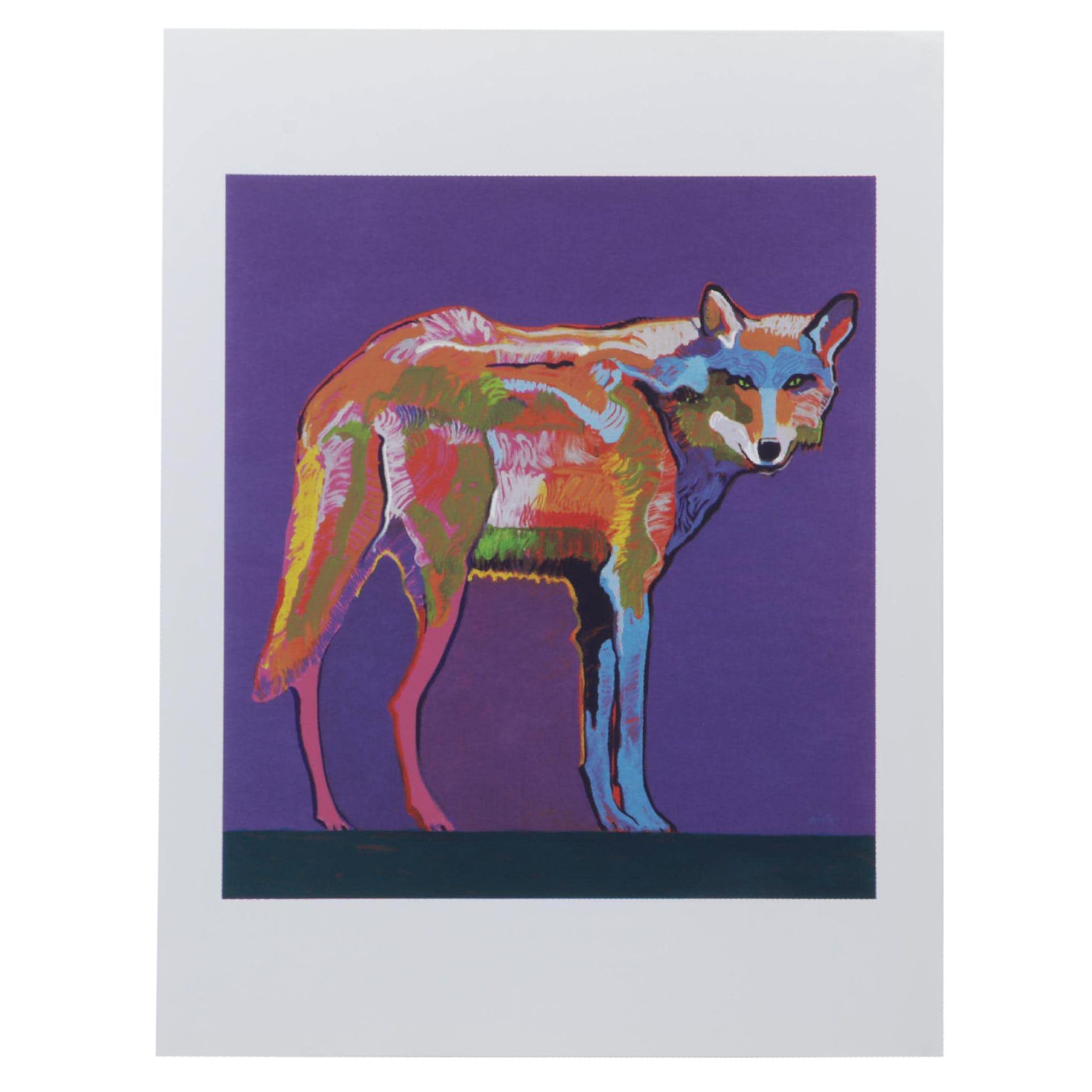 John Nieto Serigraph "Mexican Grey Wolf," 1996